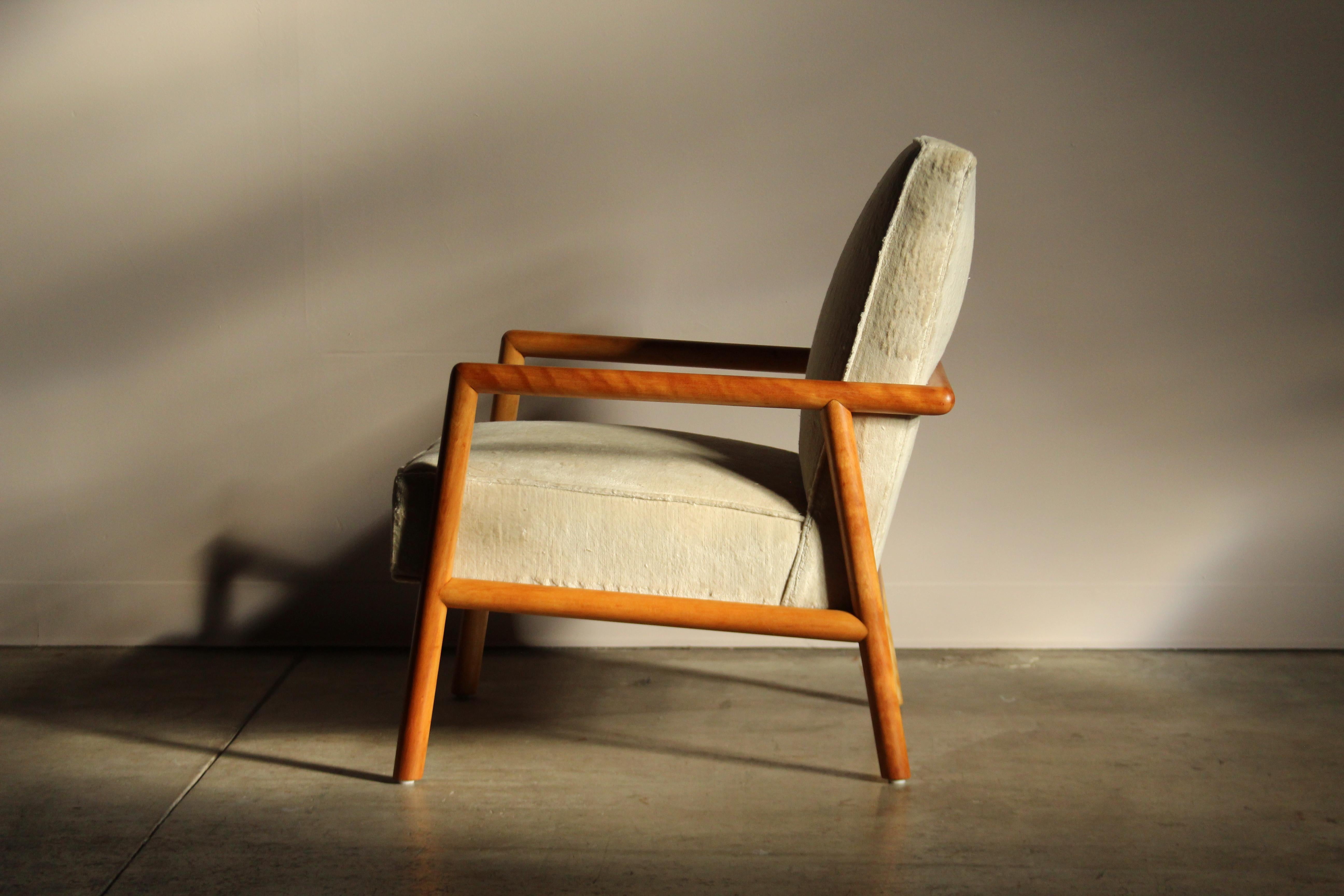 T.H. Robsjohn-Gibbings 'Model 1601' Lounge Chair for Widdicomb, 1950s siglo XX en venta