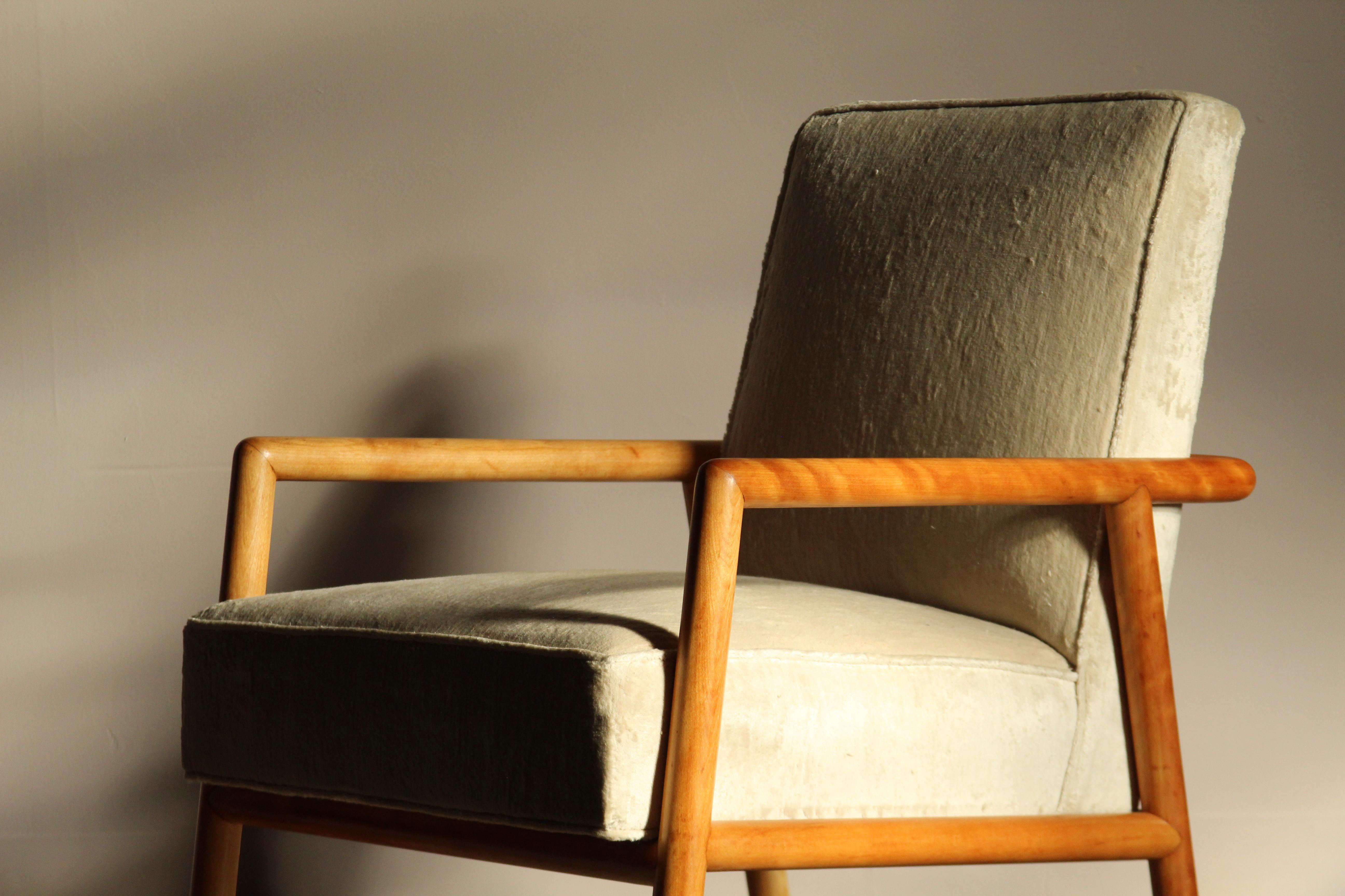 T.H. Robsjohn-Gibbings 'Model 1601' Lounge Chair for Widdicomb, 1950s en venta 1