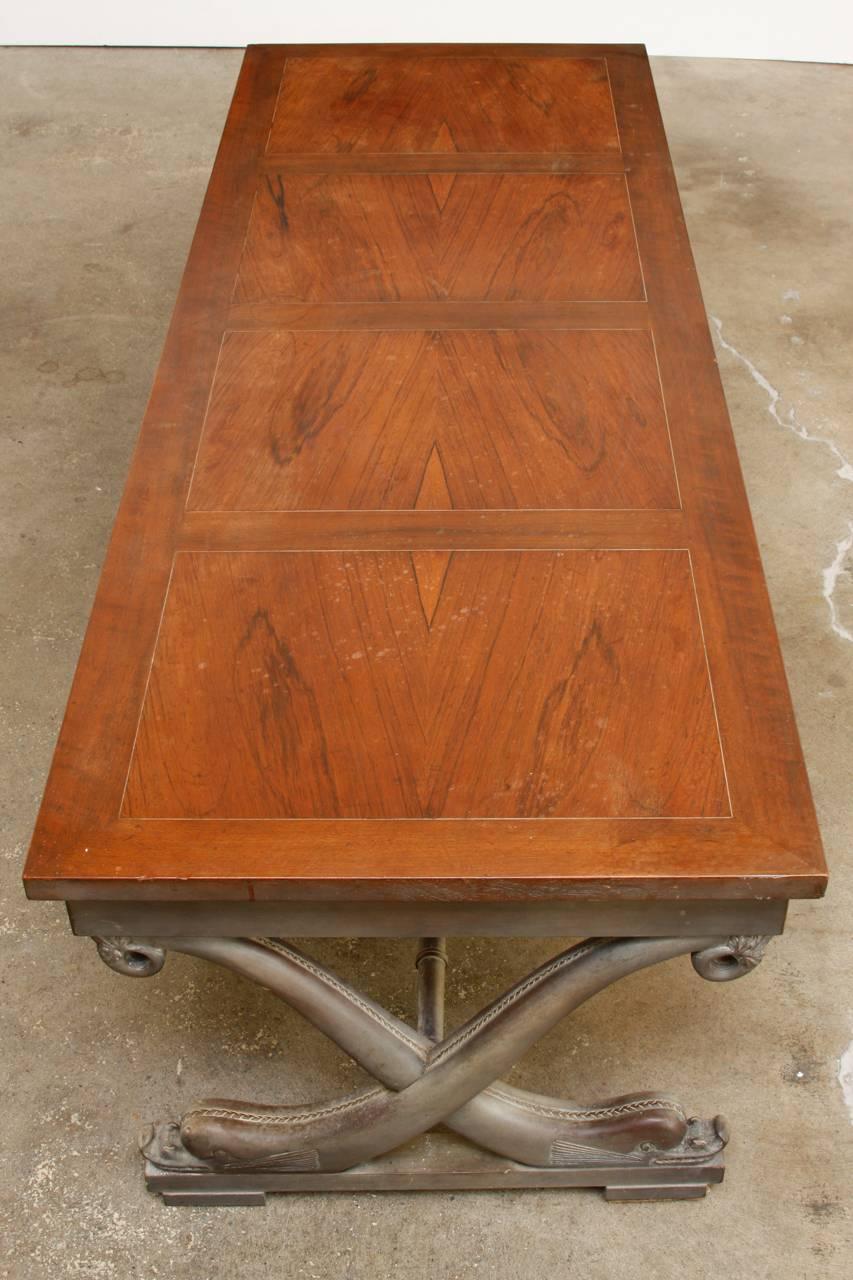 T.H. Robsjohn-Gibbings Neoclassical Cocktail Table for Baker In Good Condition In Rio Vista, CA