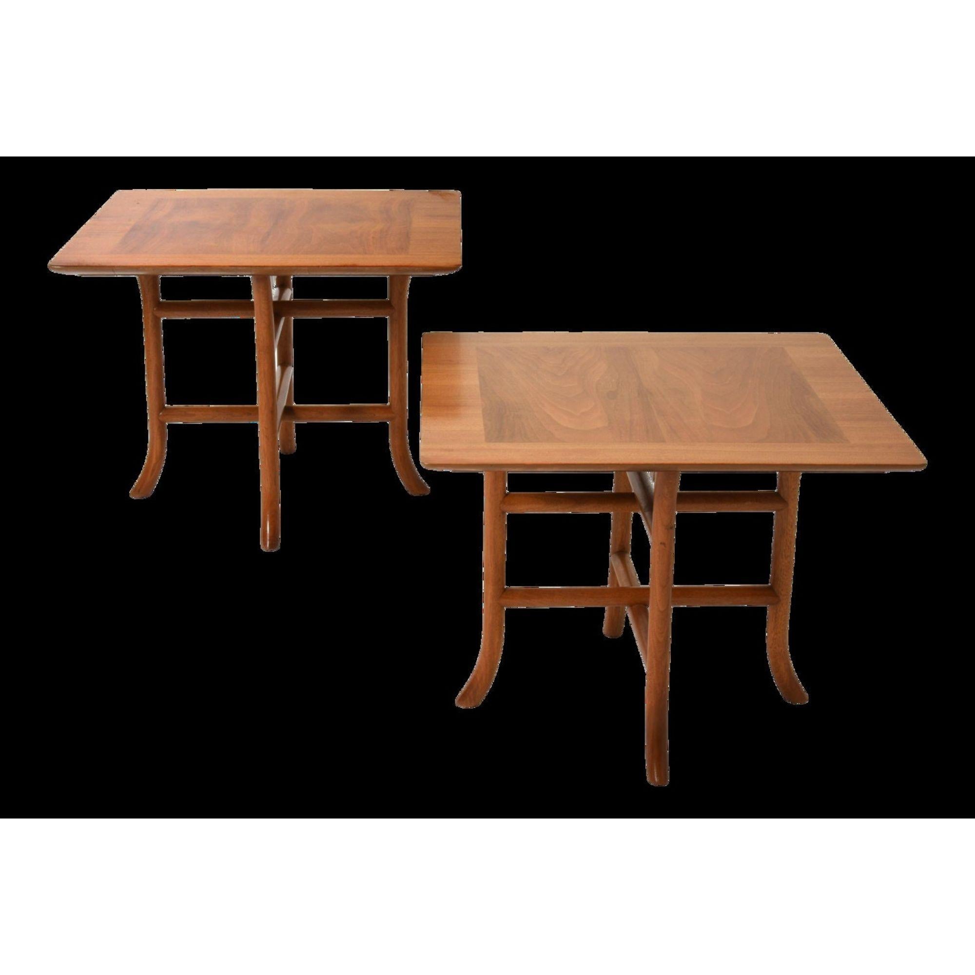 Incrusté CIRCA Paire de tables d'appoint à pied sabre pour Widdicomb, vers 1950 en vente