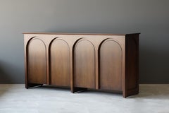 T.H. Robsjohn-Gibbings, Rare "Colosseum" Cabinet, Walnut, Widdicomb, 1950s