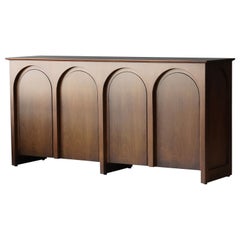 T.H. Robsjohn-Gibbings, Rare "Colosseum" Cabinet, Walnut, Widdicomb, 1950s