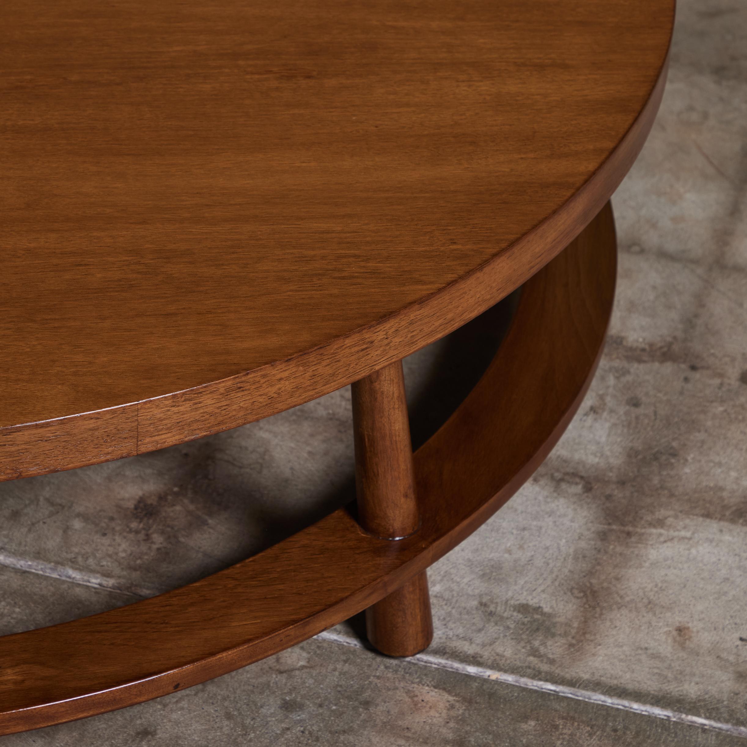 T.H. Robsjohn Gibbings Round Coffee Table for Widdicomb 3
