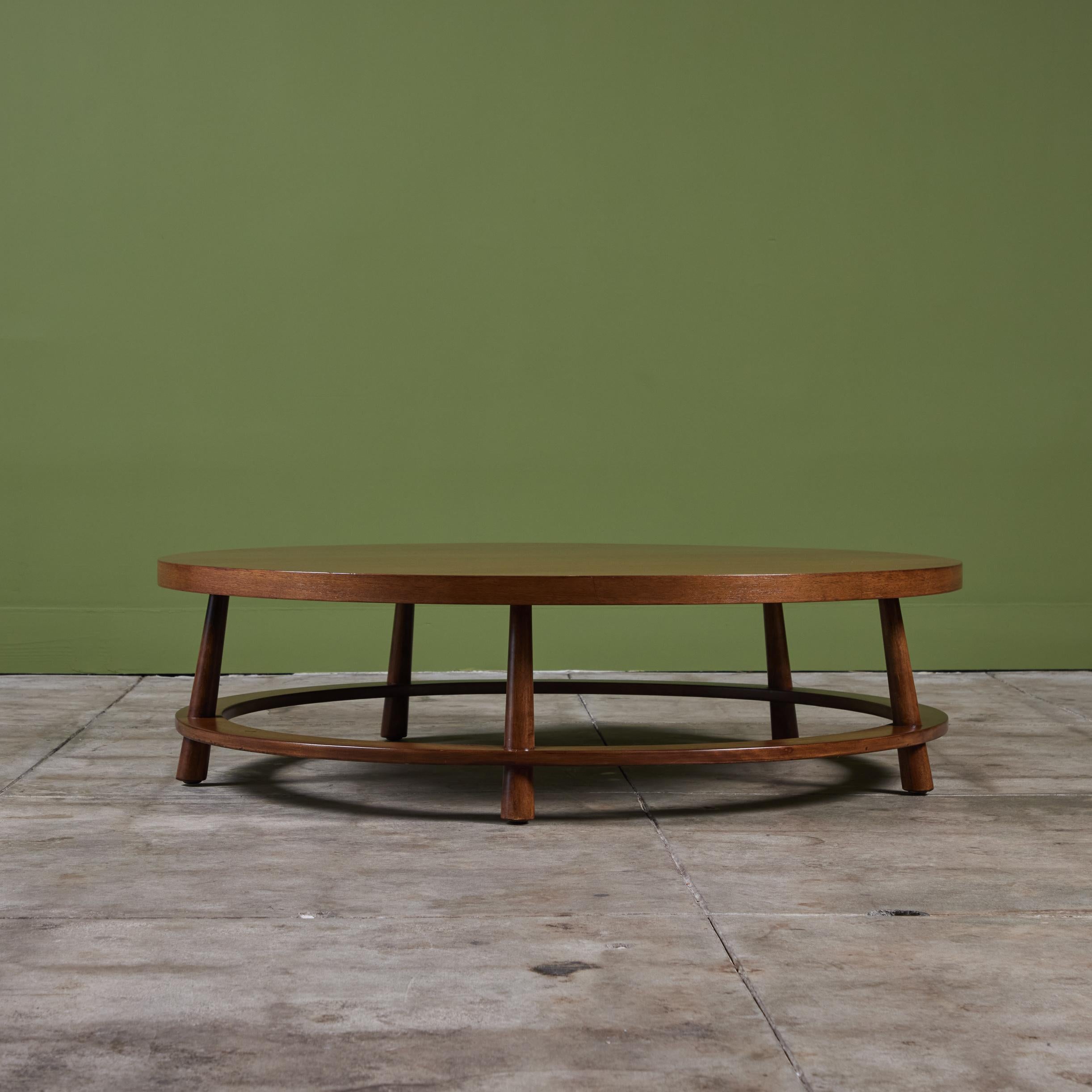 American T.H. Robsjohn Gibbings Round Coffee Table for Widdicomb