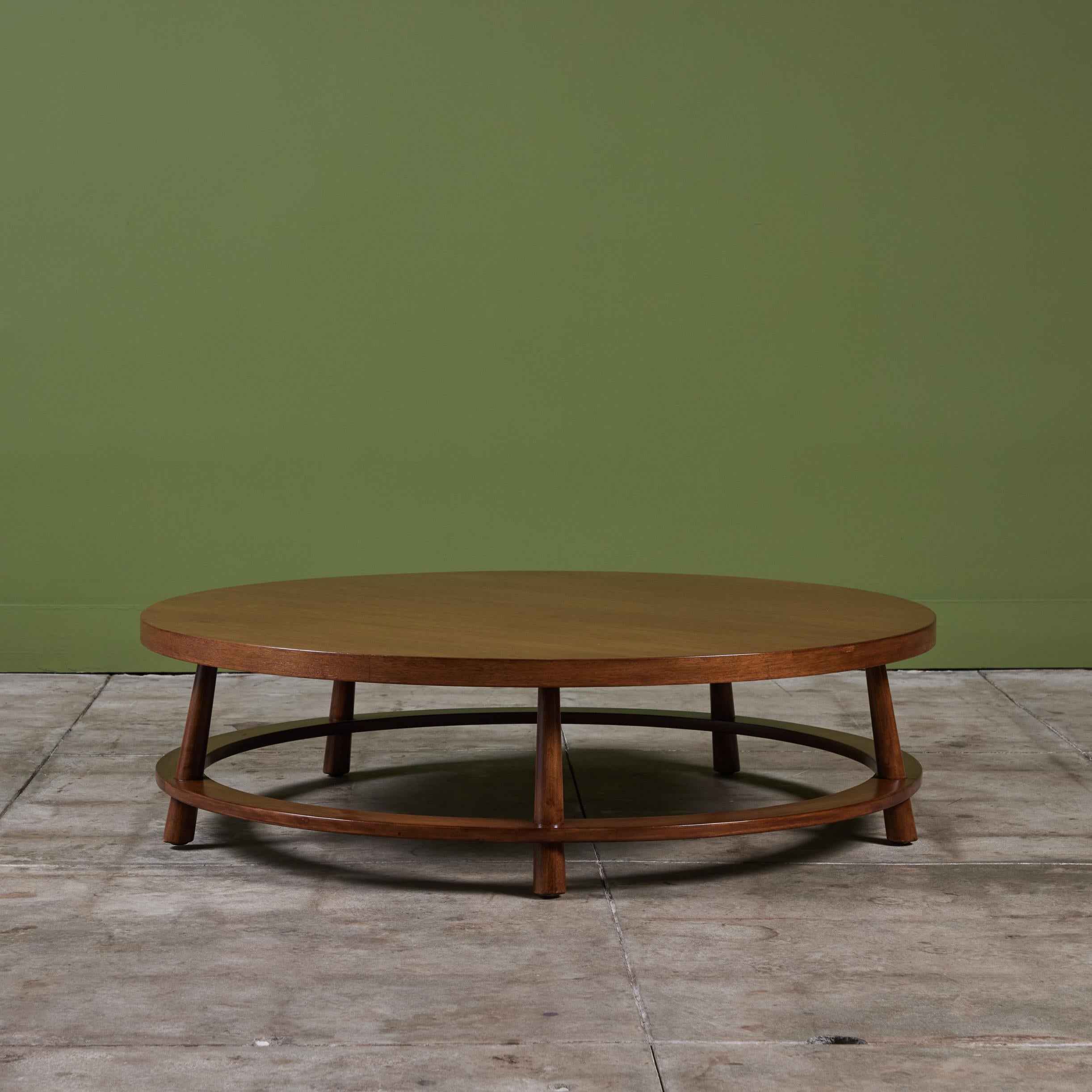 Mid-20th Century T.H. Robsjohn Gibbings Round Coffee Table for Widdicomb