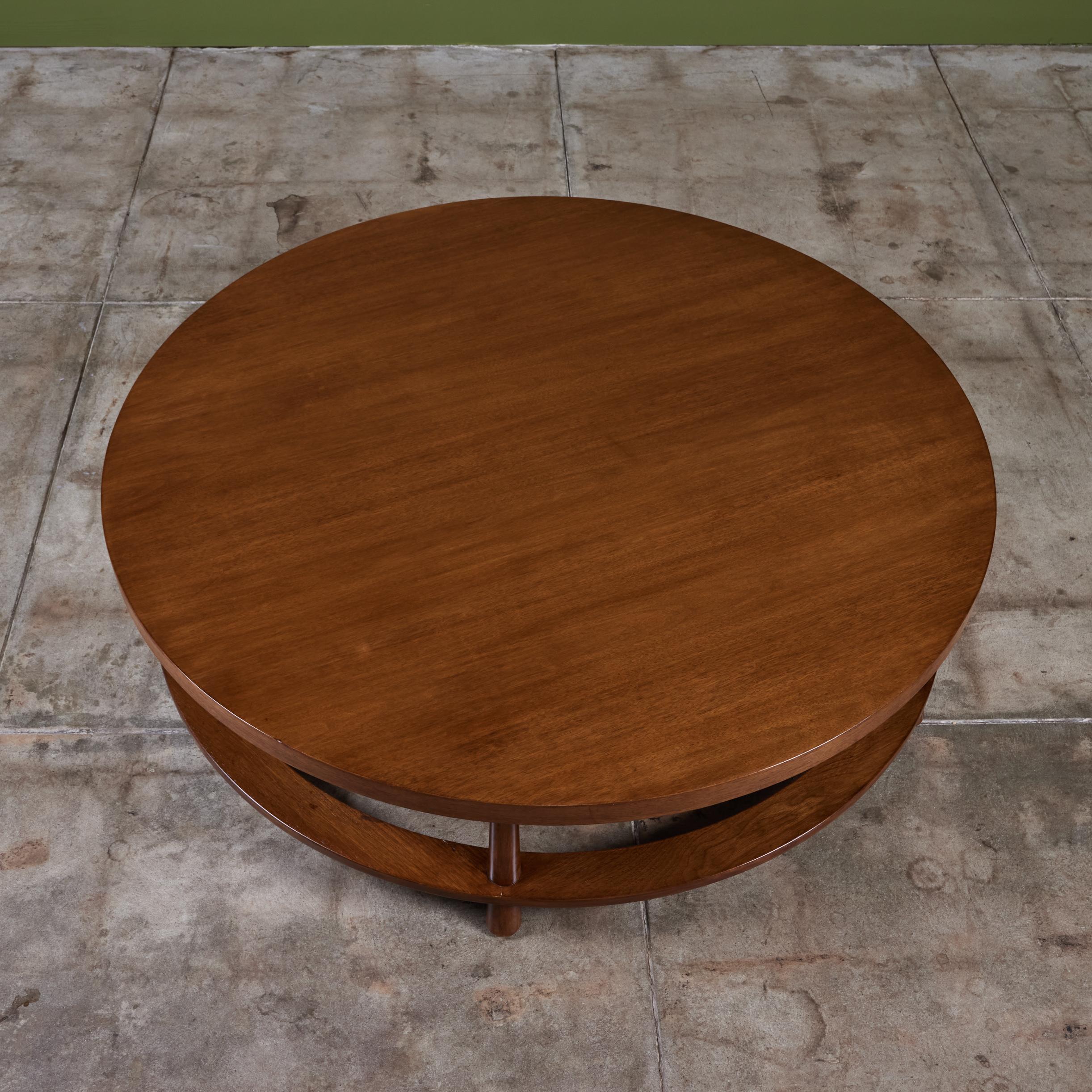T.H. Robsjohn Gibbings Round Coffee Table for Widdicomb 1