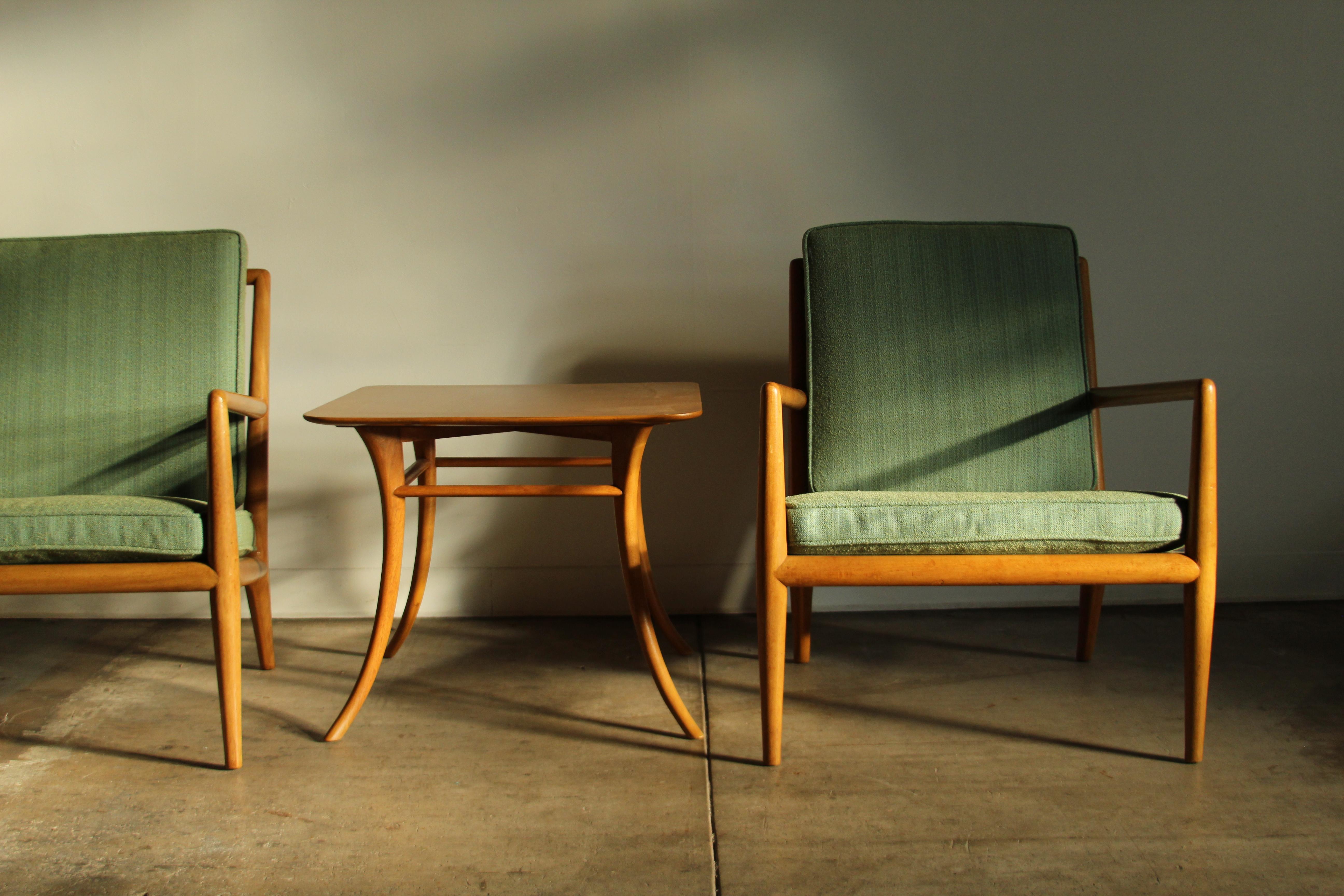 T.H. Robsjohn-Gibbings Sculptural Lounge Chairs for Widdicomb, 1950s 9