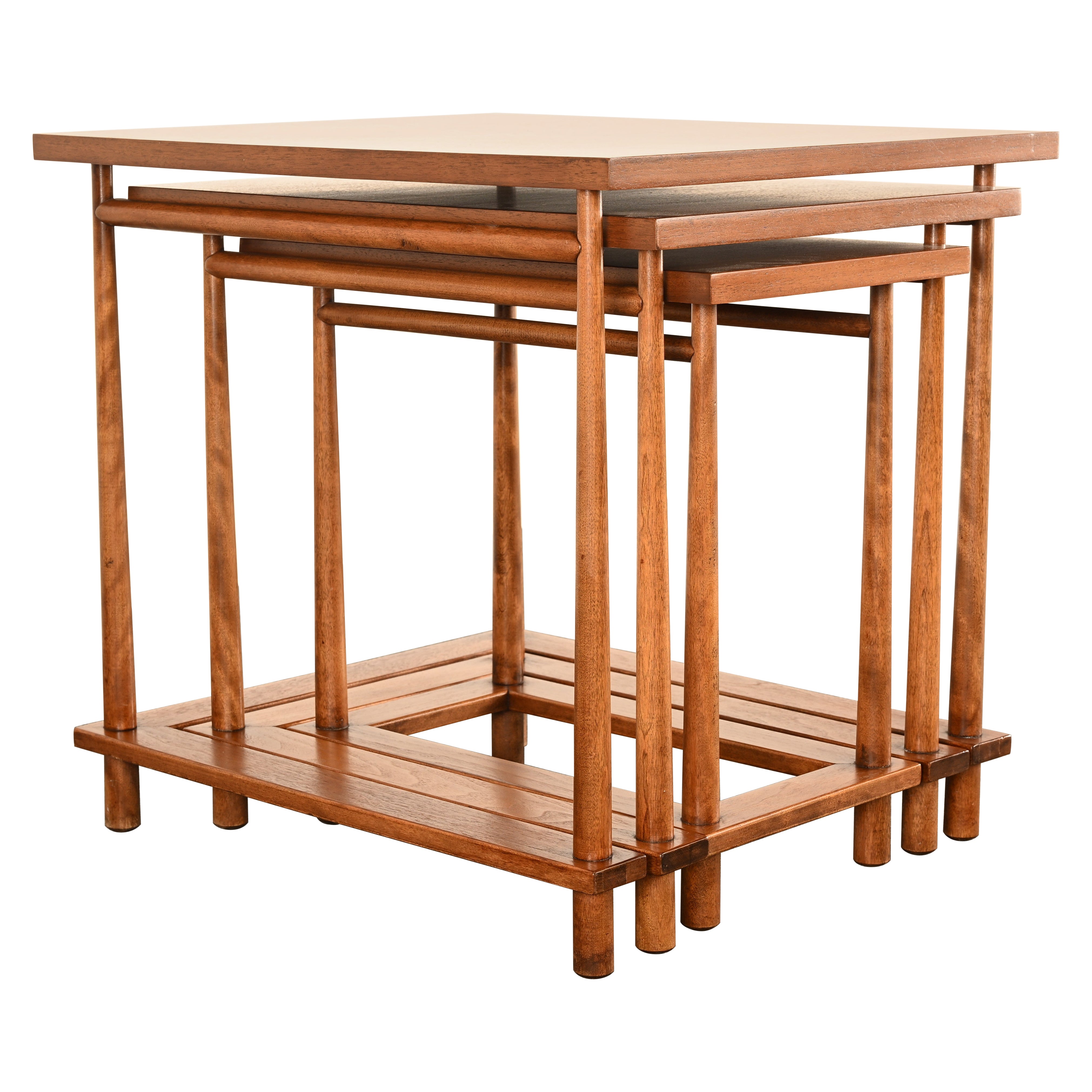 T.H. Robsjohn-Gibbings Set of Three Tables, 1940s For Sale