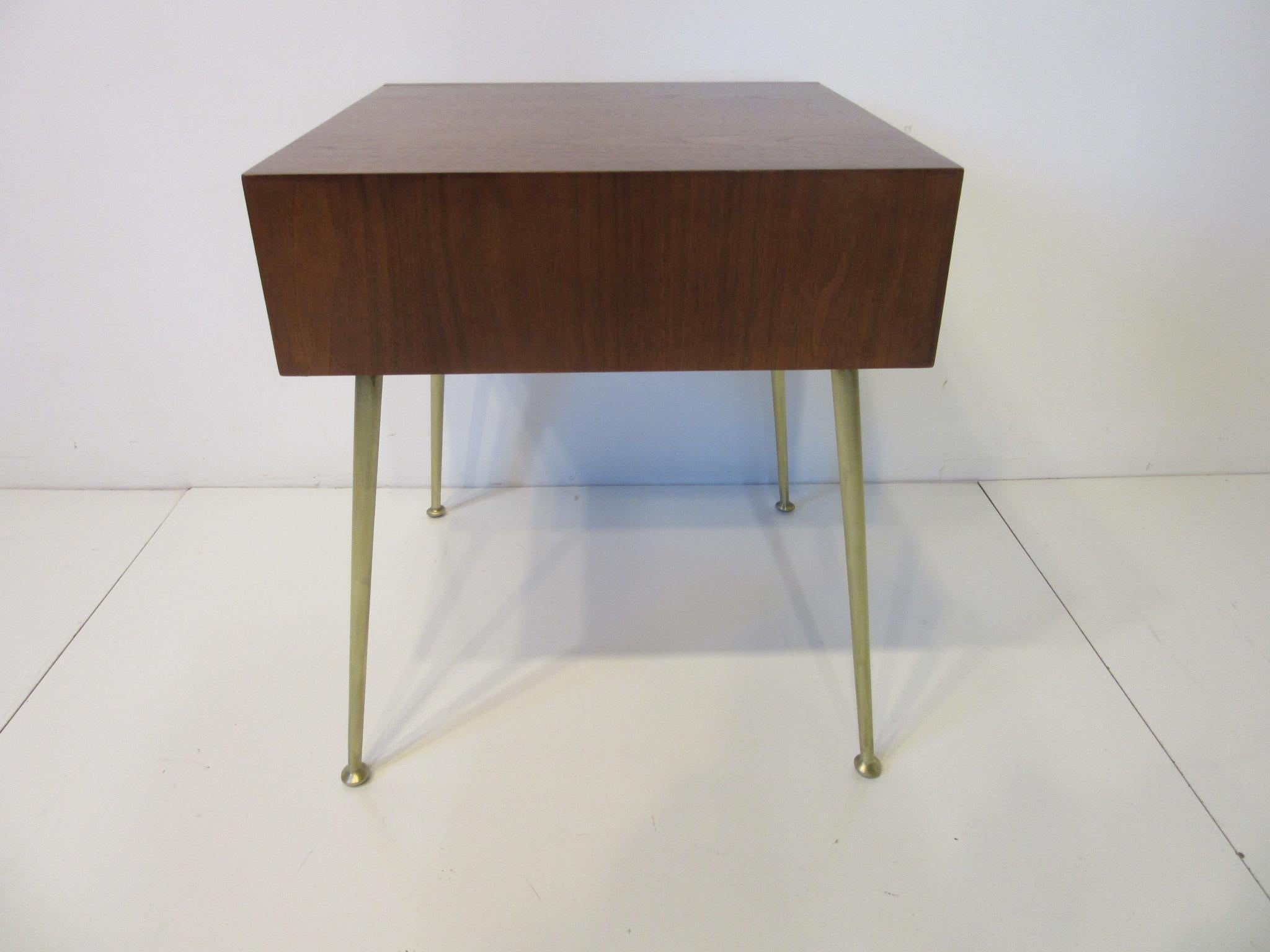 American T.H. Robsjohn-Gibbings Side, End Table / Nightstand for Widdicomb