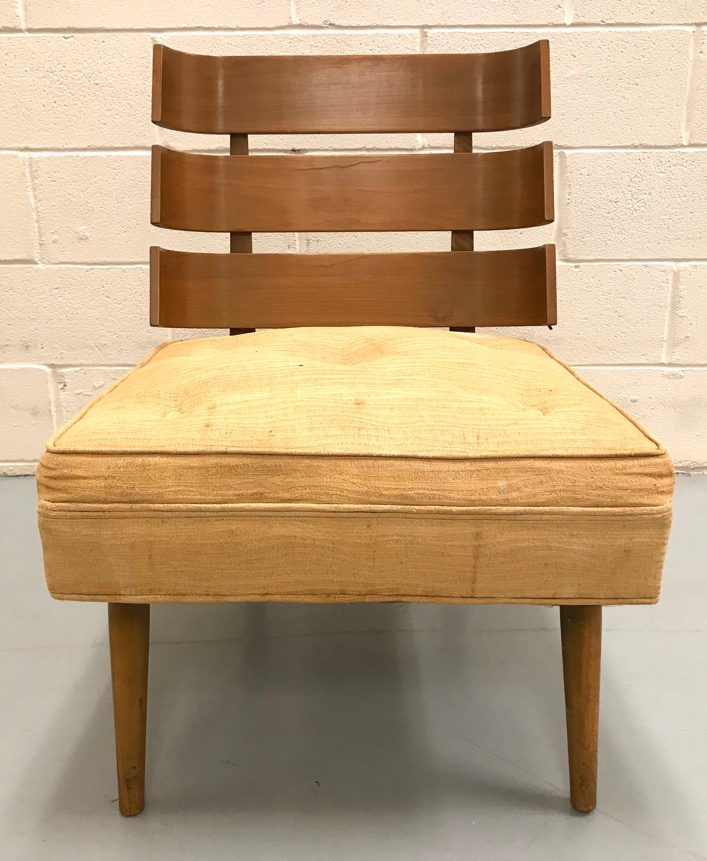 T.H. Robsjohn-Gibbings Slat-Back Lounge Chair for Widdicomb For Sale 7