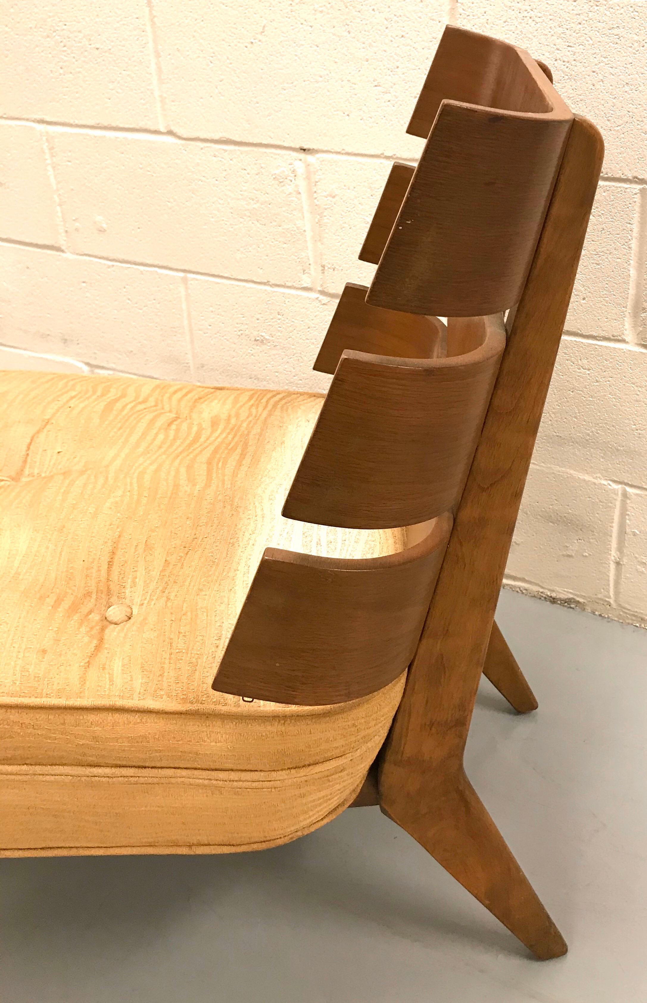 T.H. Robsjohn-Gibbings Slat-Back Lounge Chair for Widdicomb For Sale 9