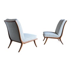 T.H. Robsjohn-Gibbings Slipper Chairs for Widdicomb, circa 1955