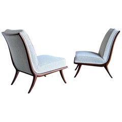T.H. Robsjohn-Gibbings Slipper Chairs for Widdicomb