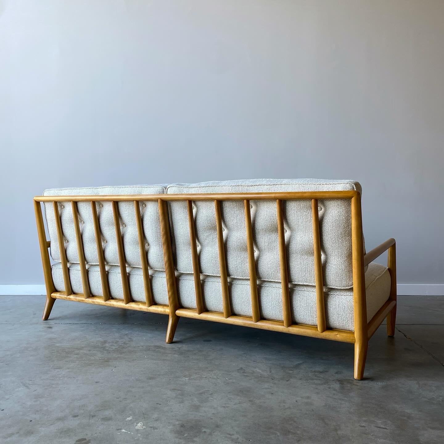 T.H. Robsjohn-Gibbings Sofa, Widdicomb In Good Condition For Sale In Raleigh, NC