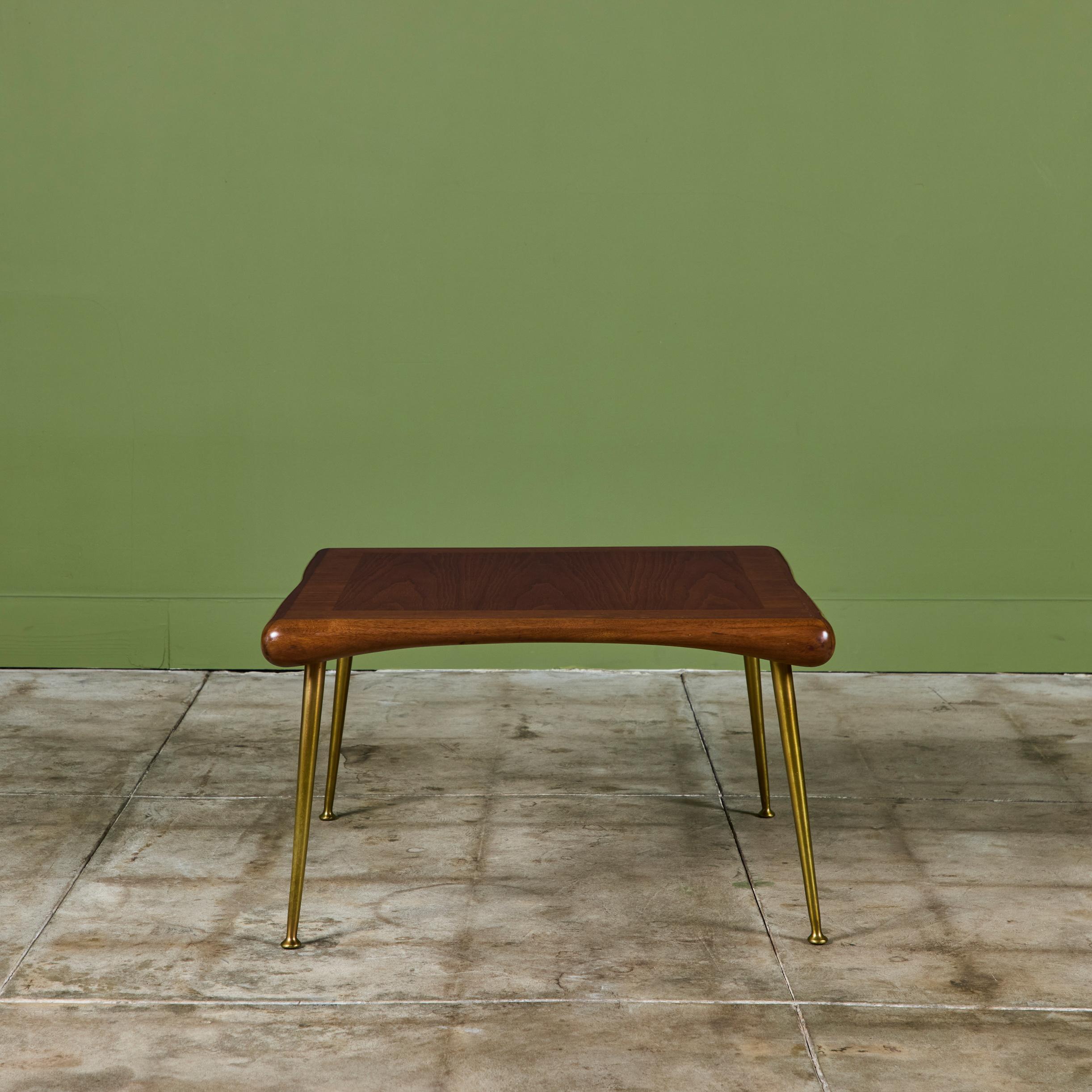T.H. Robsjohn Gibbings Square Coffee Table for Widdicomb 3