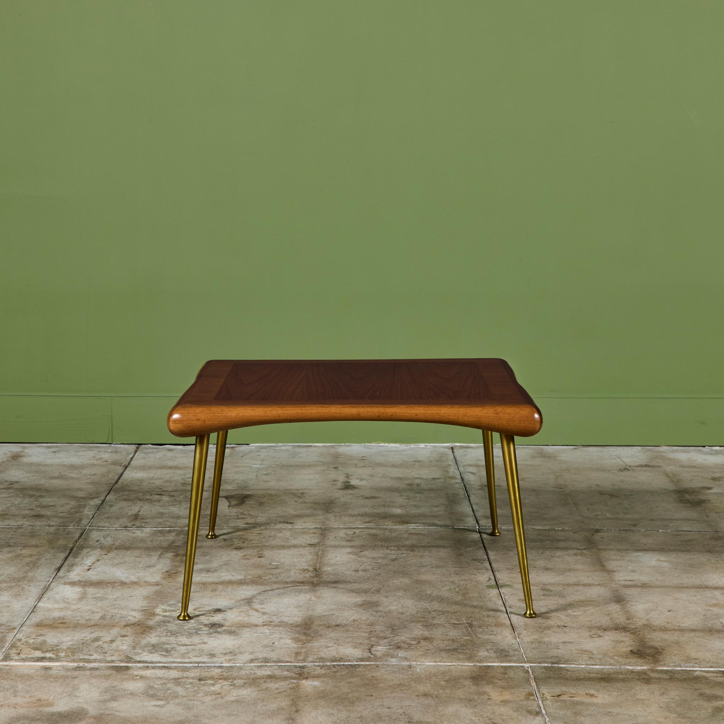 Mid-20th Century T.H. Robsjohn Gibbings Square Coffee Table for Widdicomb