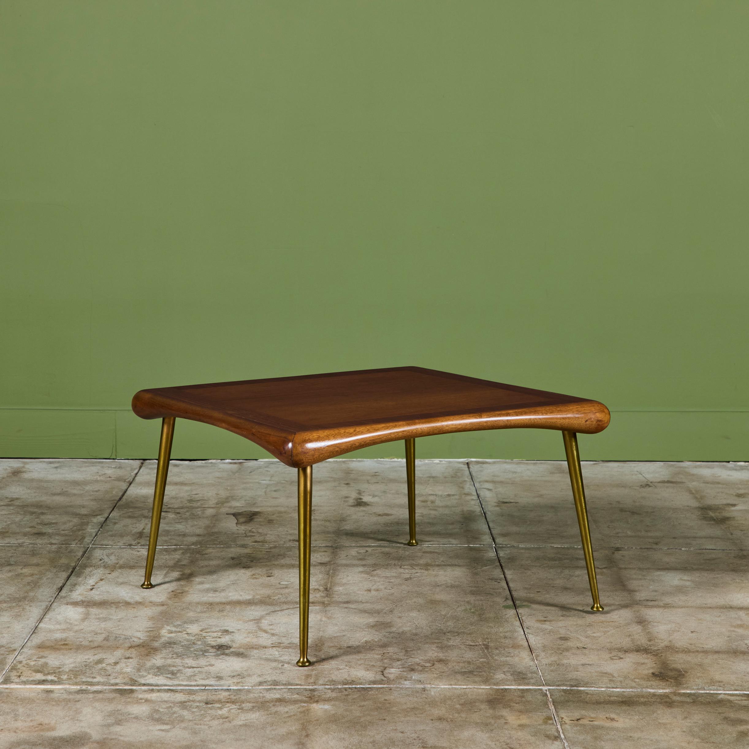T.H. Robsjohn Gibbings Square Coffee Table for Widdicomb 2