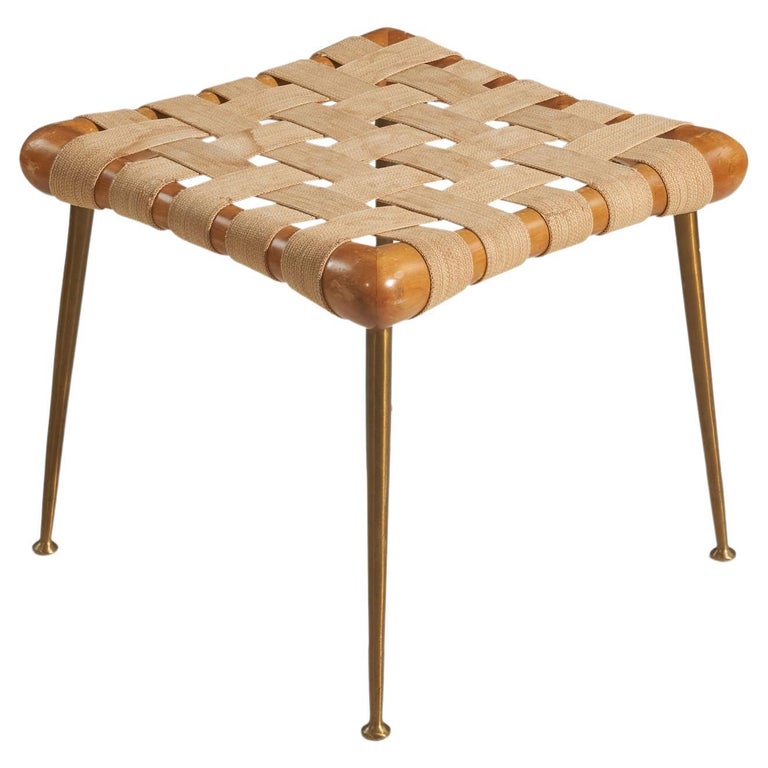 T.H. Robsjohn-Gibbings Stool model 1730, ca. 1950, offered by PRB Collection