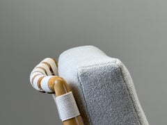 T.H. Robsjohn-Gibbings Strap Lounge Chair and Ottoman