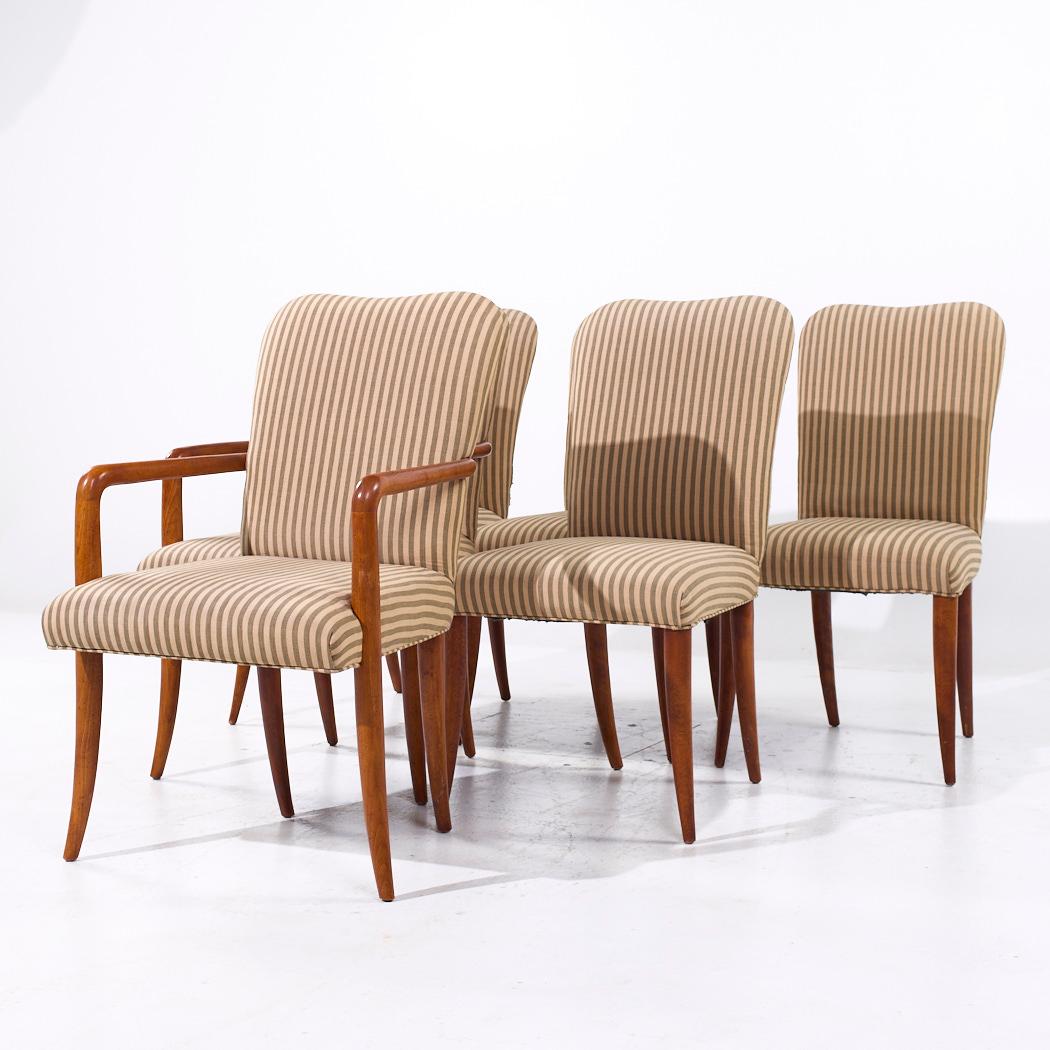 T.H. Esszimmerstühle im Baker Milling Road von Robsjohn Gibbings-Stil - 6er-Set (Moderne) im Angebot