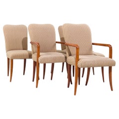 T.H. Robsjohn Gibbings Style Baker Milling Road Dining Chairs - Set of 6