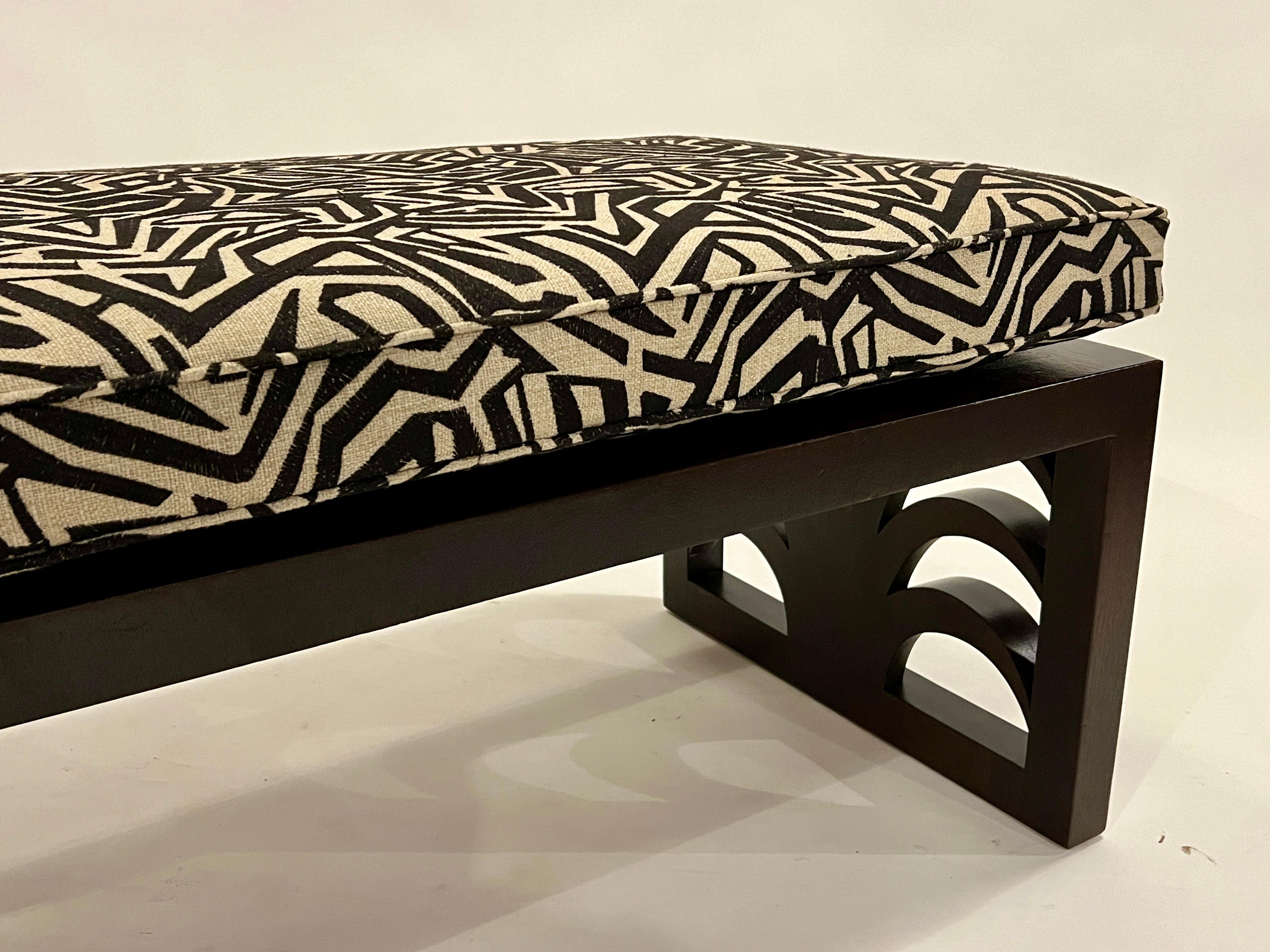 Fabric T.H. Robsjohn Gibbings Table Bench