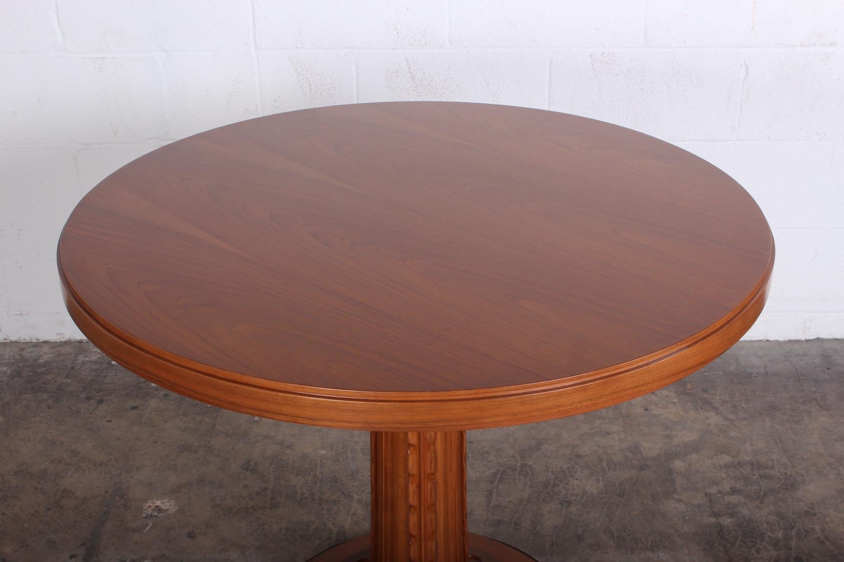 Walnut T.H. Robsjohn-Gibbings Table for Saridis of Athens For Sale