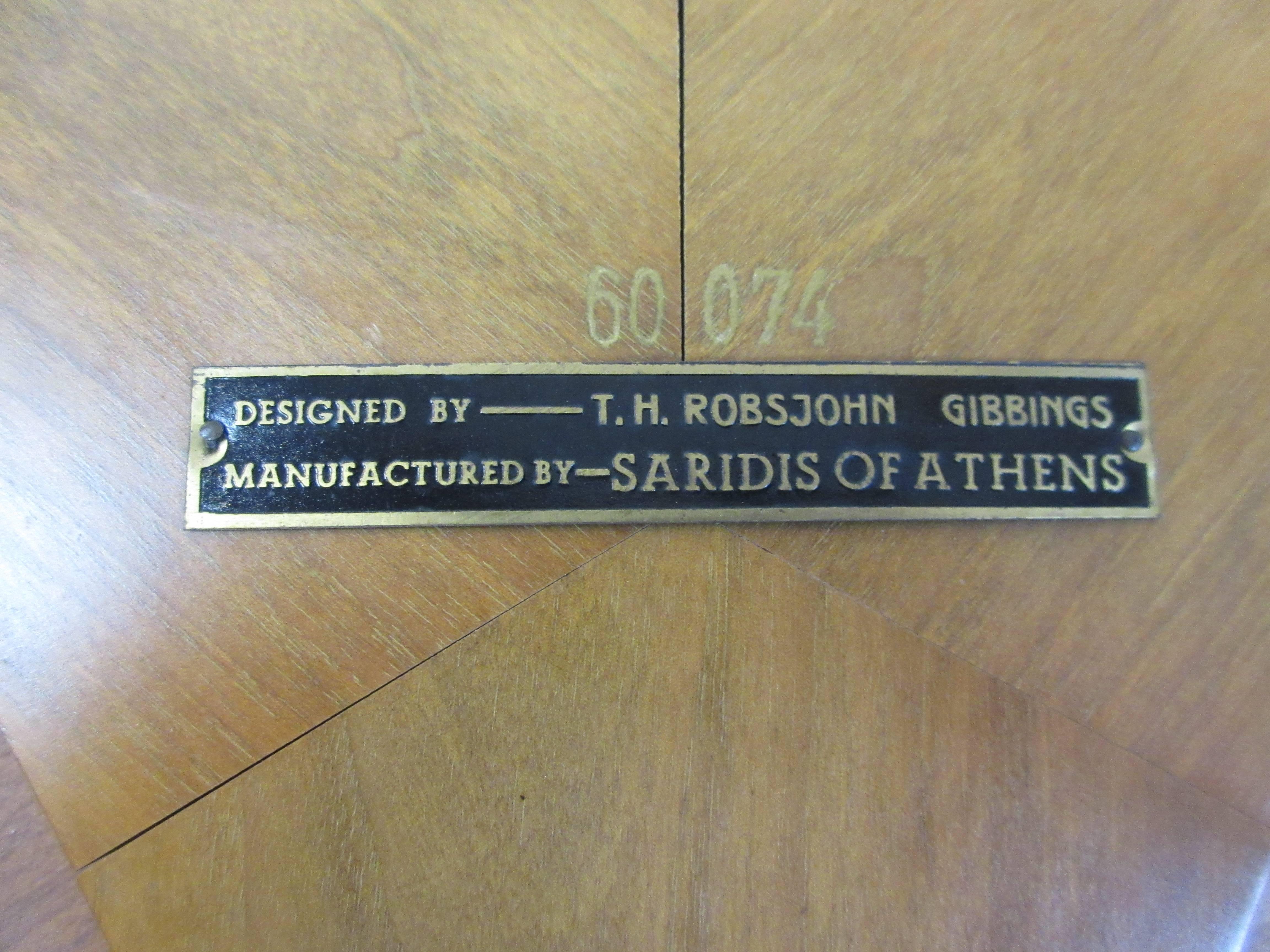 Mid-20th Century T.H. Robsjohn-Gibbings Trapeza Table by Saridis of Athens