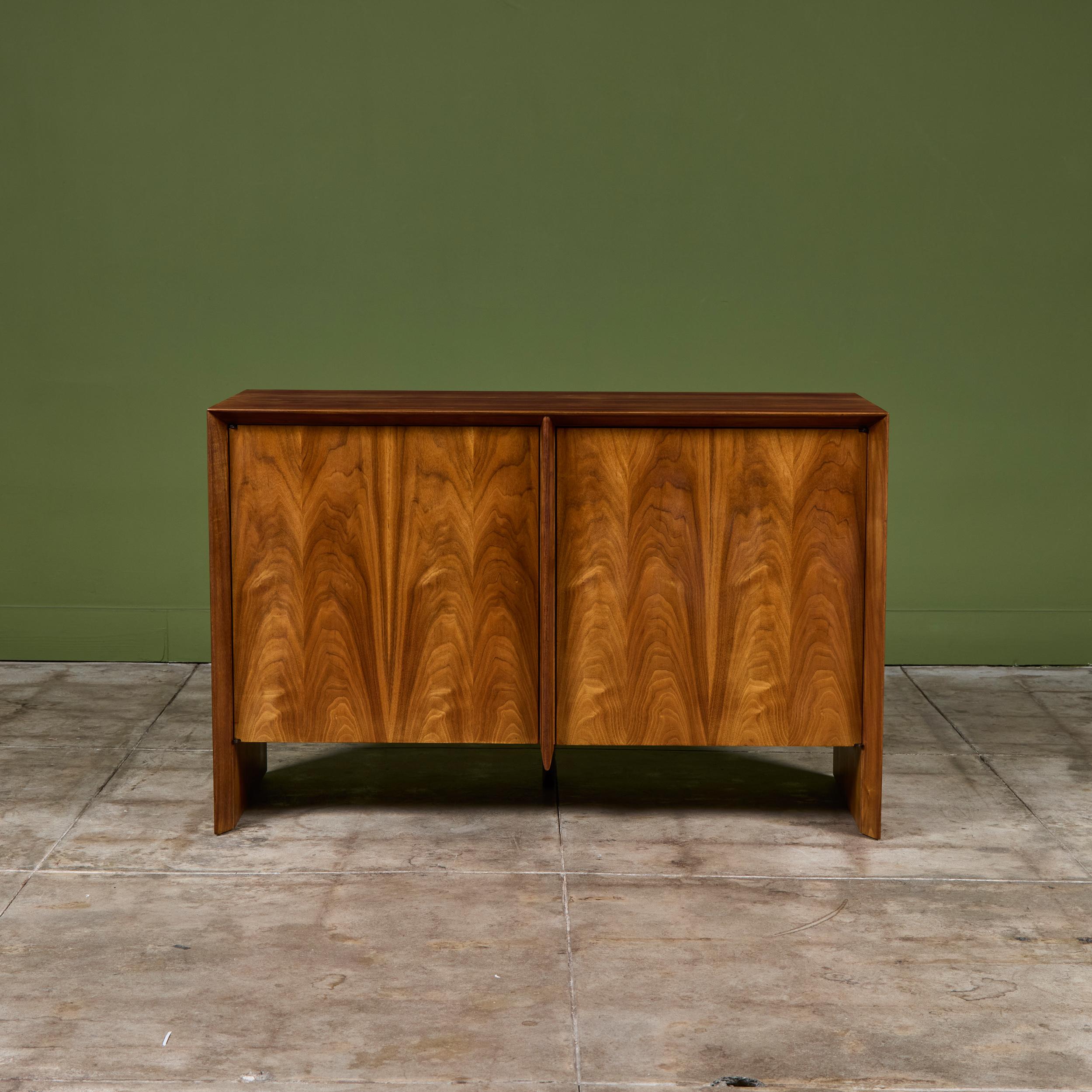 Mid-Century Modern T.H. Robsjohn Gibbings Two Door Credenza for Widdicomb For Sale