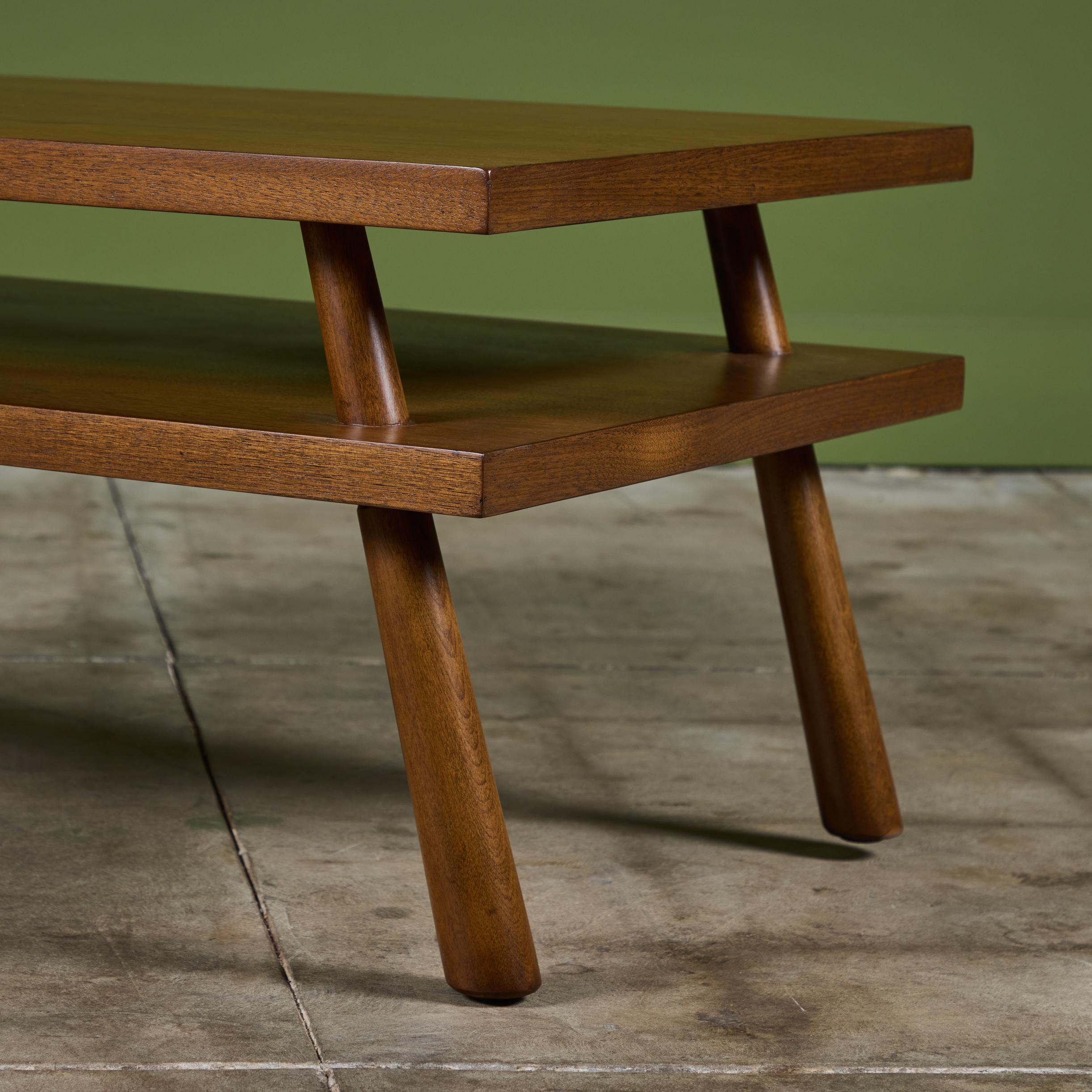 T.H. Robsjohn Gibbings Two-Tier Coffee Table for Widdicomb 5