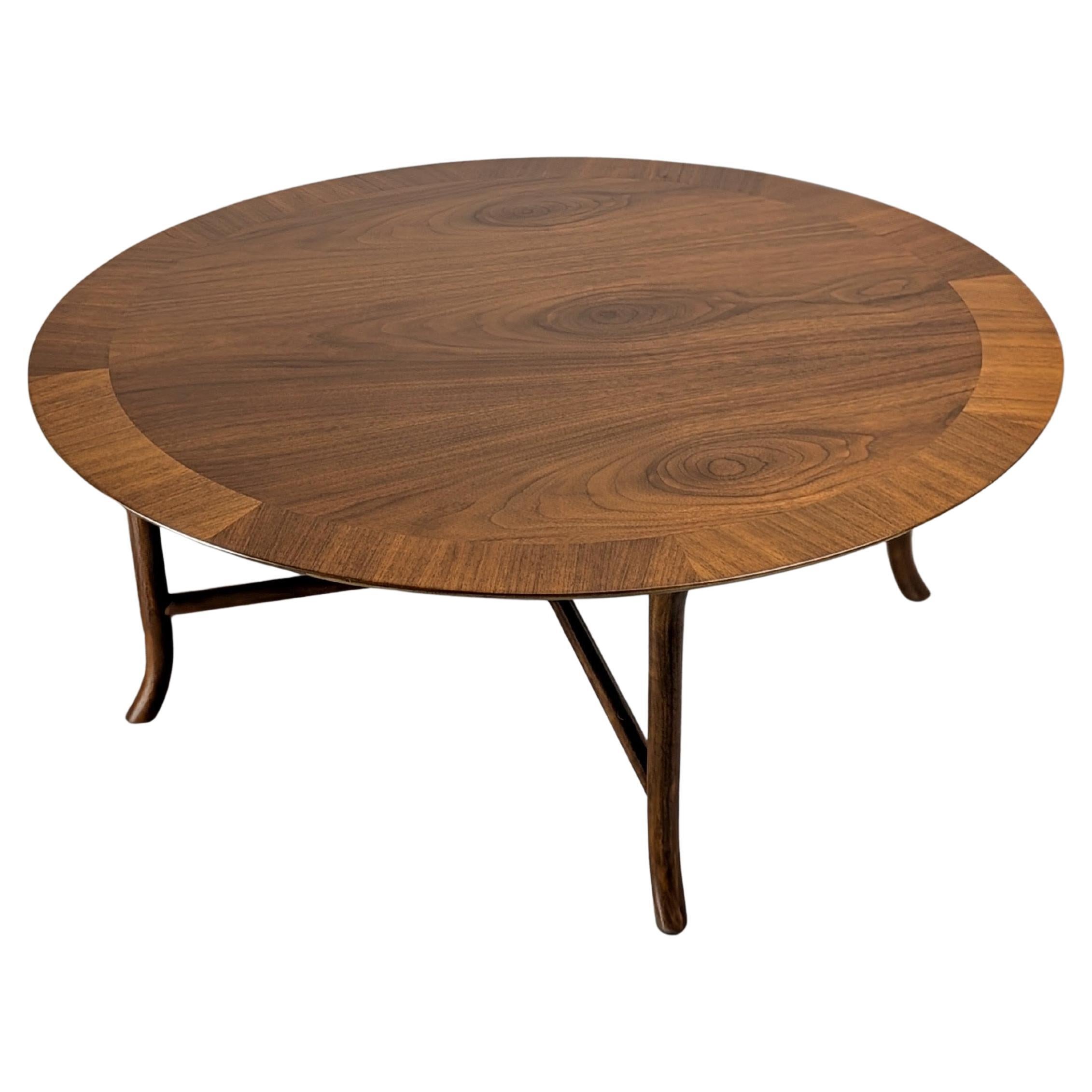 T.H. Robsjohn-Gibbings Walnut Cocktail table model #3343