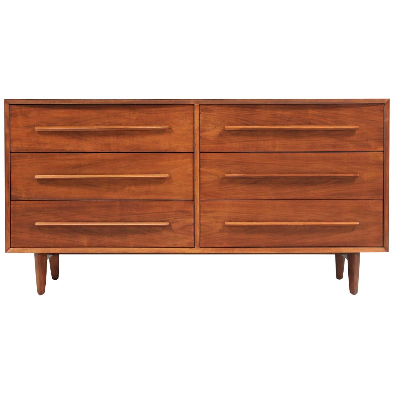 T.H Robsjohn-Gibbings Walnut Dresser for Widdicomb