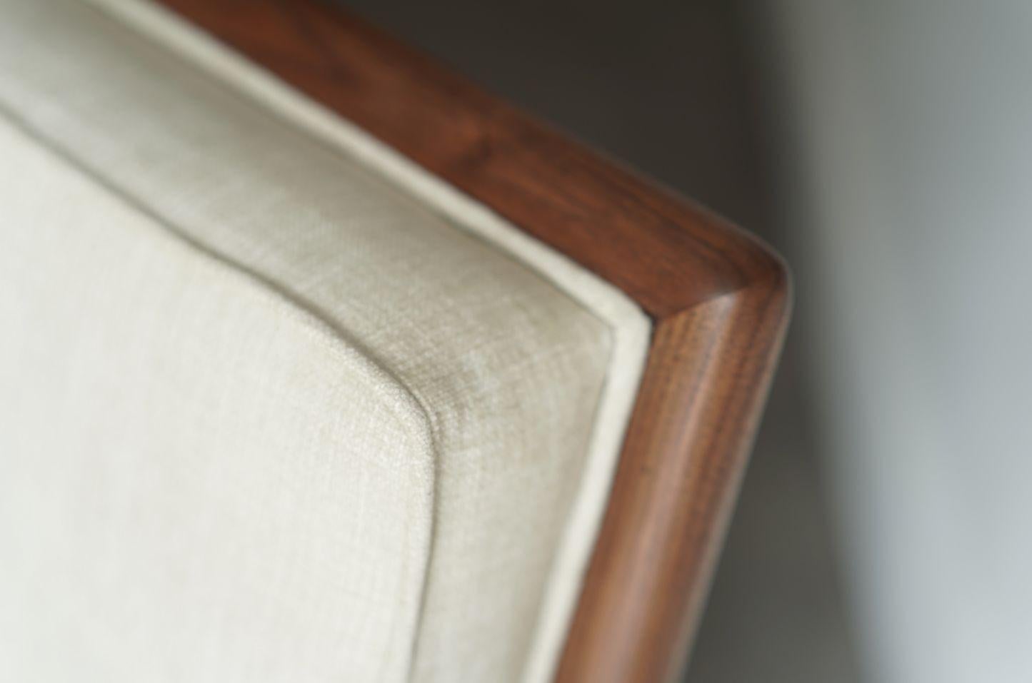 T.H. Robsjohn-Gibbings Walnut Framework Sofa, C. 1950s 3