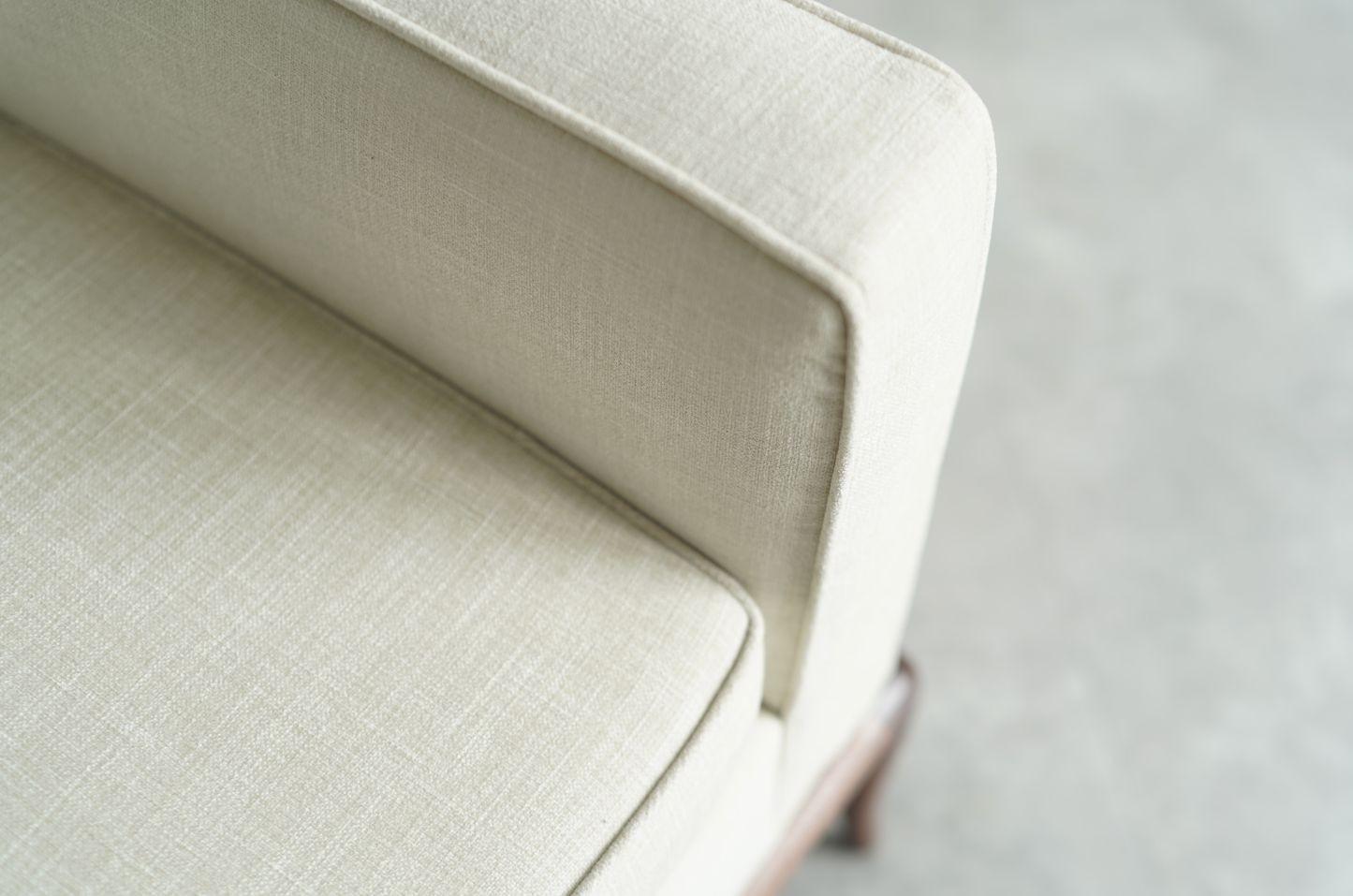 T.H. Robsjohn-Gibbings Walnut Framework Sofa, C. 1950s 2
