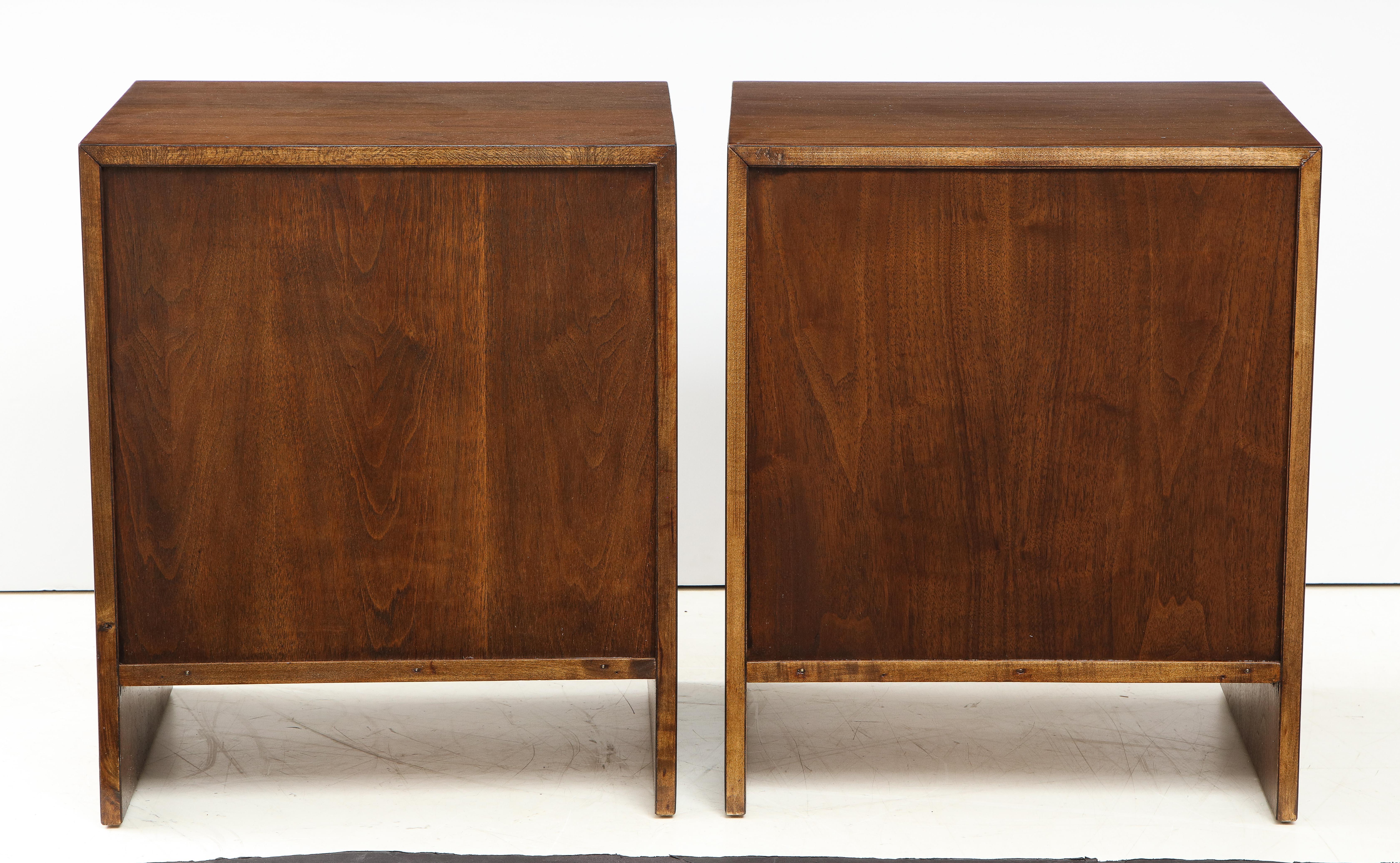 Mid-20th Century T.H. Robsjohn-Gibbings Walnut Nightstands