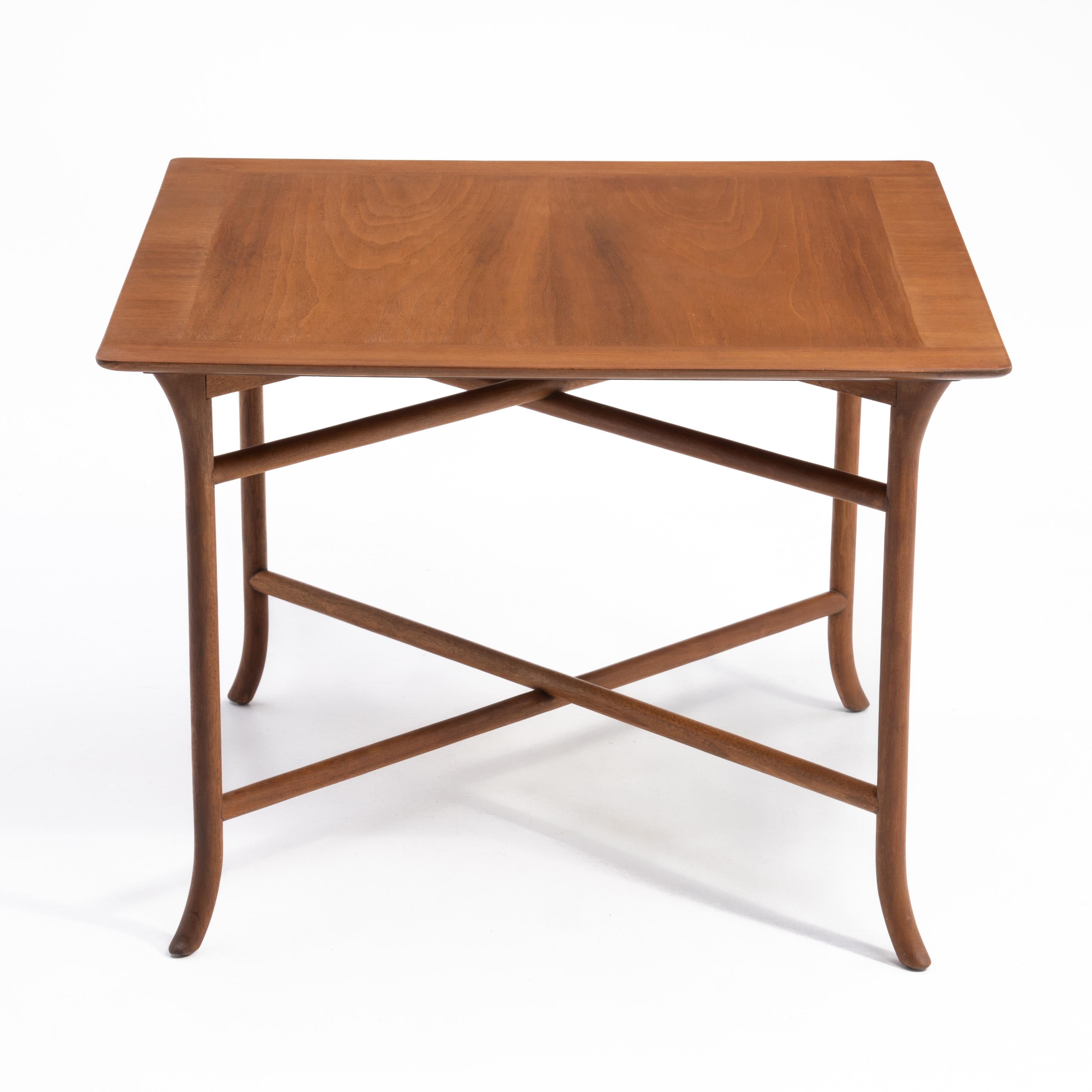 T.H. Robsjohn-Gibbings Widdicomb #3334 Square Saber Leg Coffee End Side Table For Sale 1