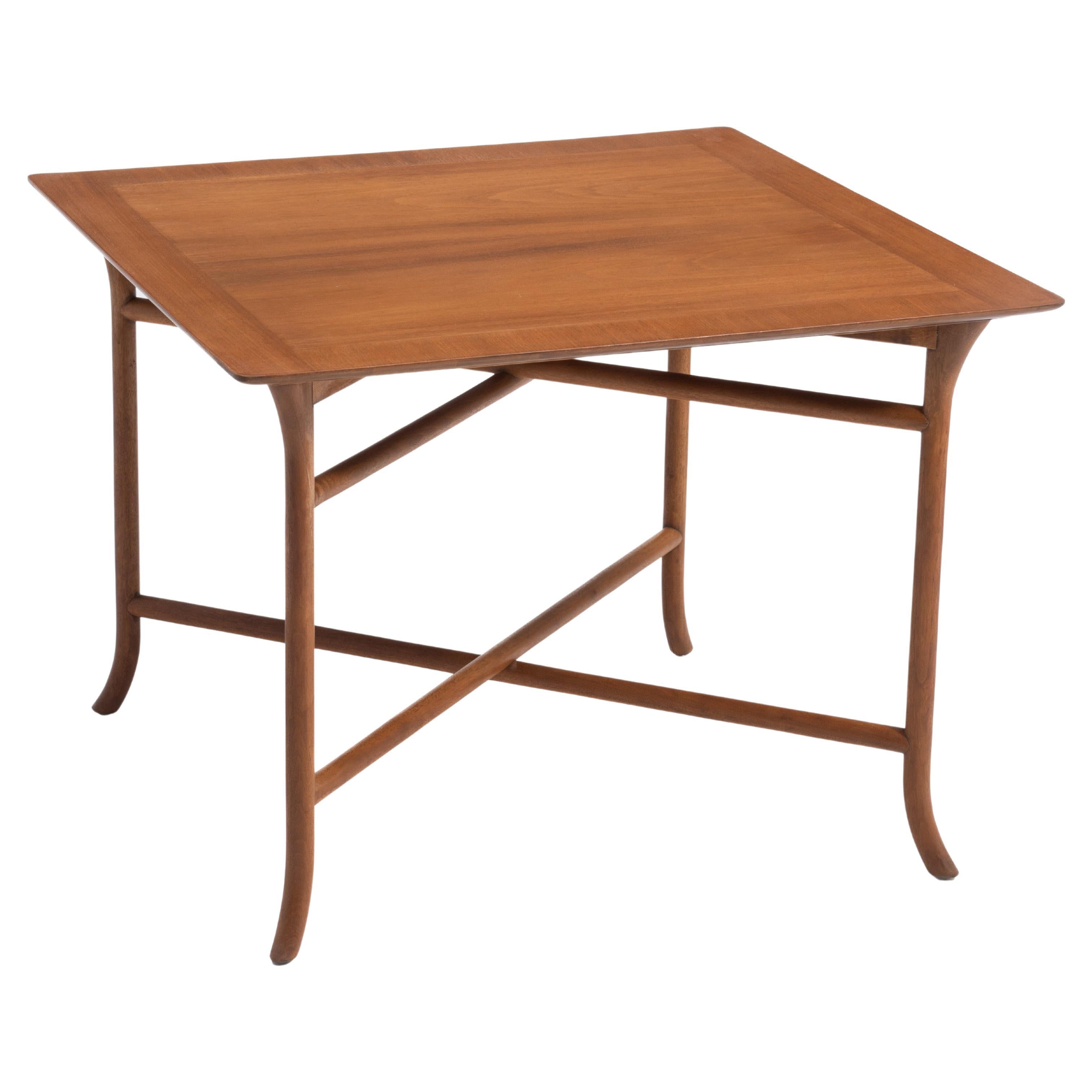 T.H. Robsjohn-Gibbings Widdicomb #3334 Square Saber Leg Coffee End Side Table For Sale