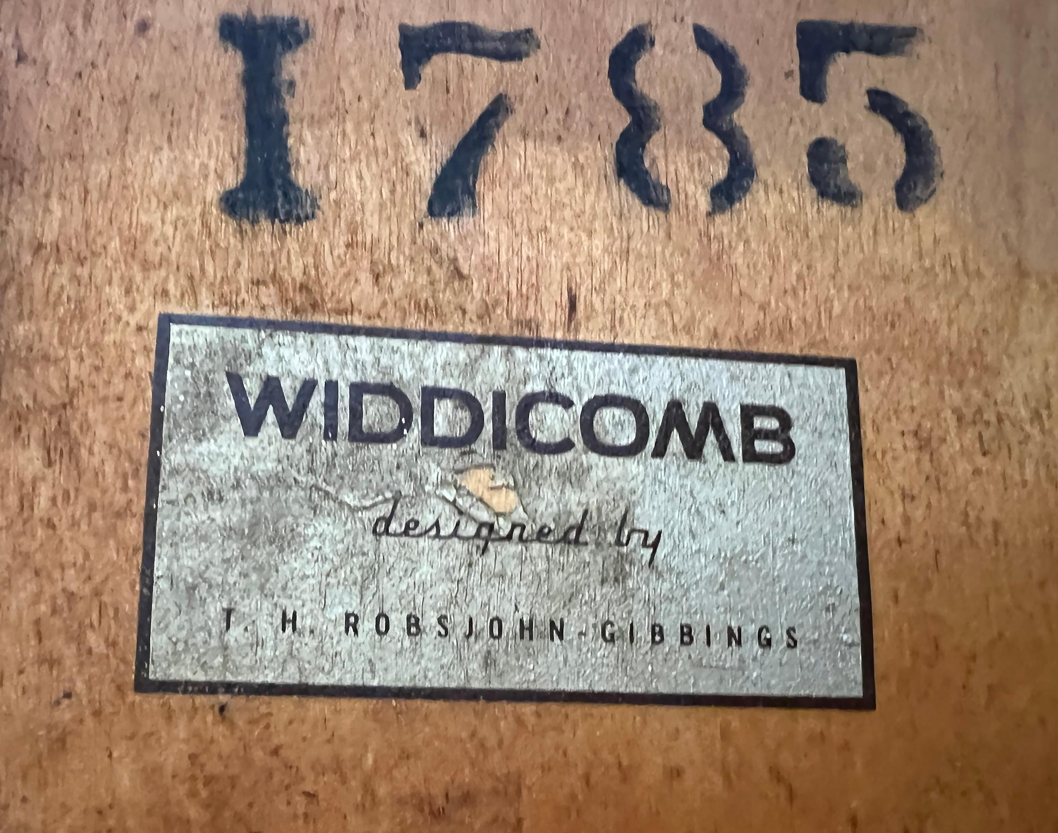 T.H. Robsjohn Gibbings Widdicomb Boomerang Dining Table with Leaf Extension For Sale 1