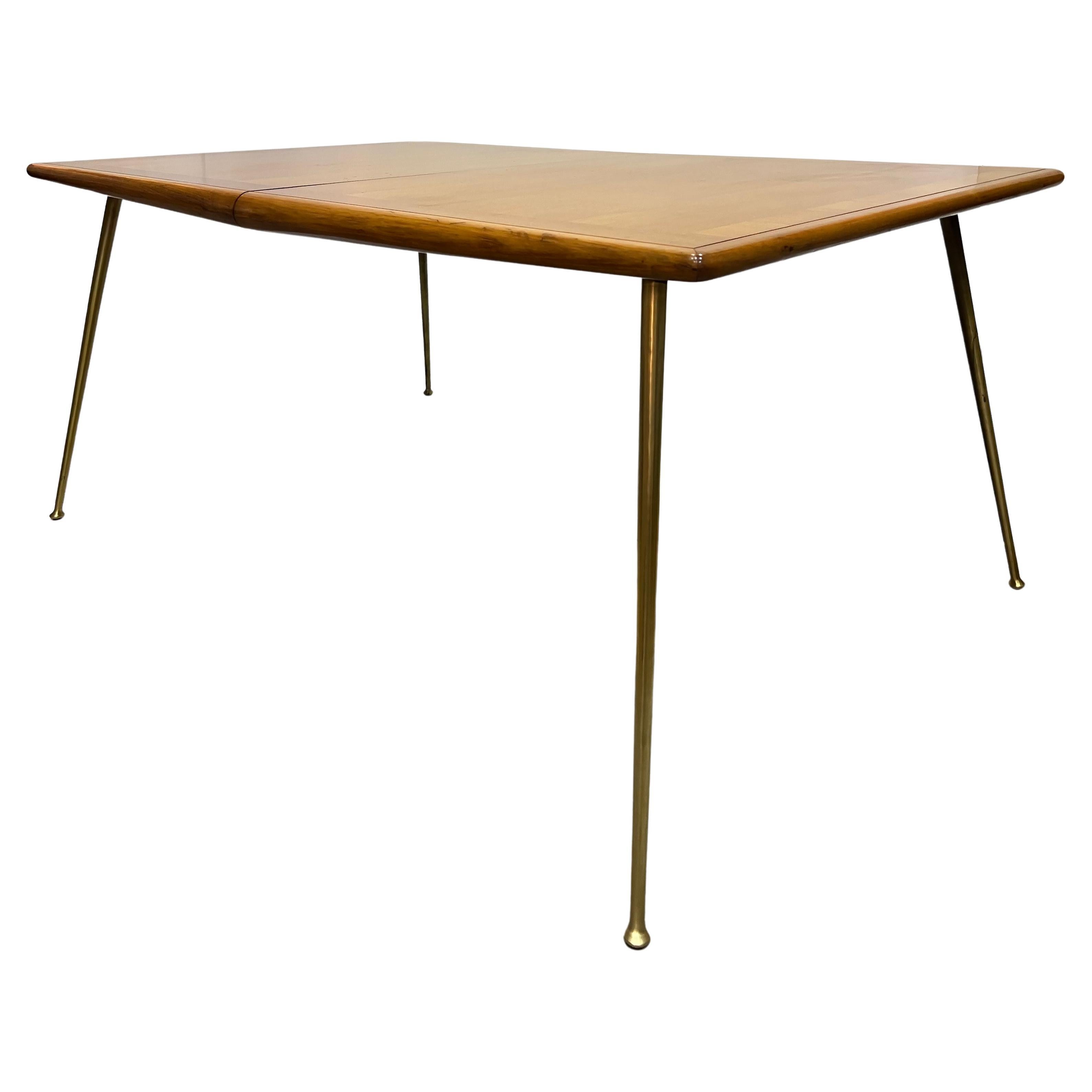 T.H. Robsjohn Gibbings Widdicomb Boomerang Dining Table with Leaf Extension