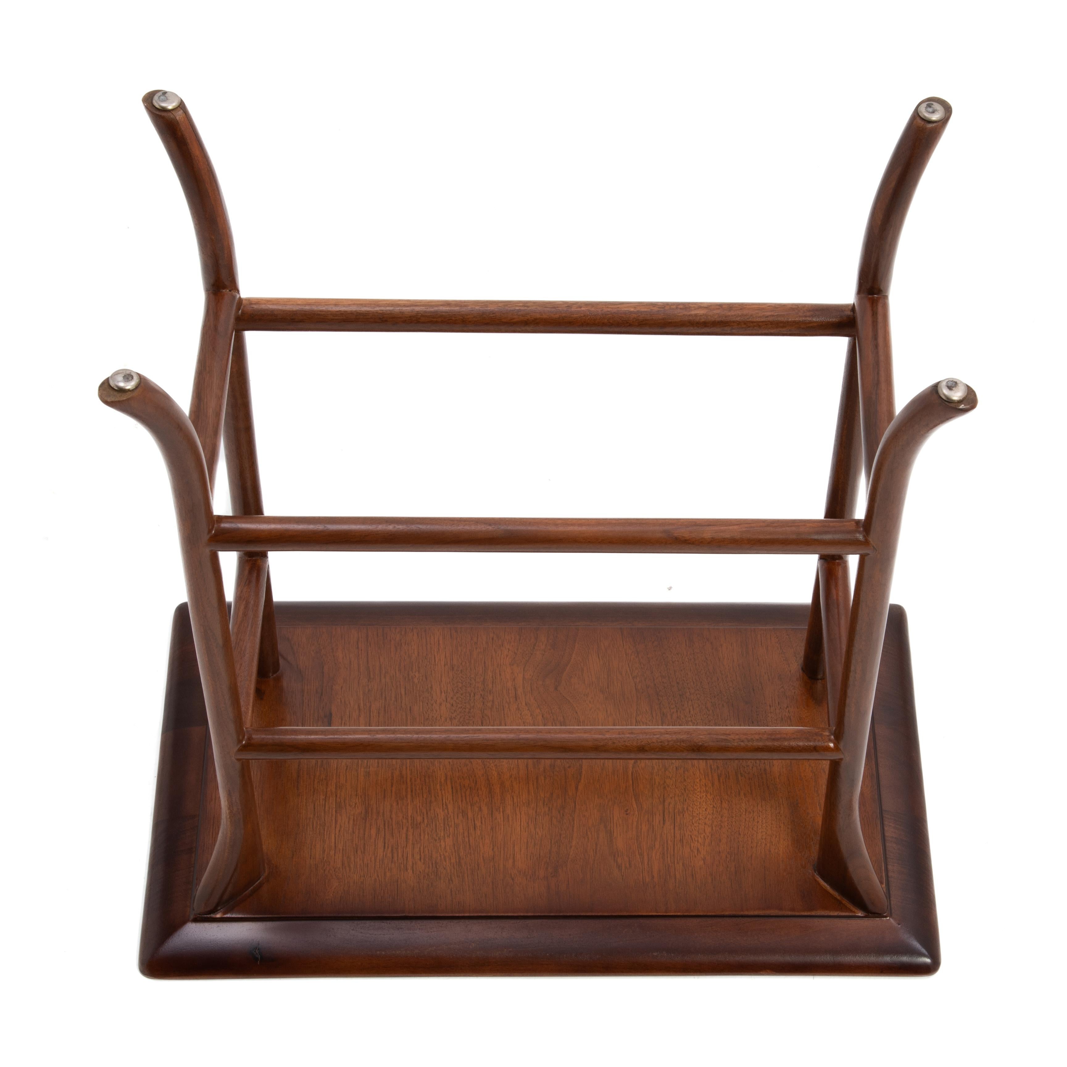 T.H. Robsjohn Gibbings Widdicomb Klismos Banded Mahogany Side Lamp Table For Sale 9