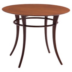 T.H.. Robsjohn Gibbings Widdicomb Klismos Round Saber Leg Lamp Table 1955