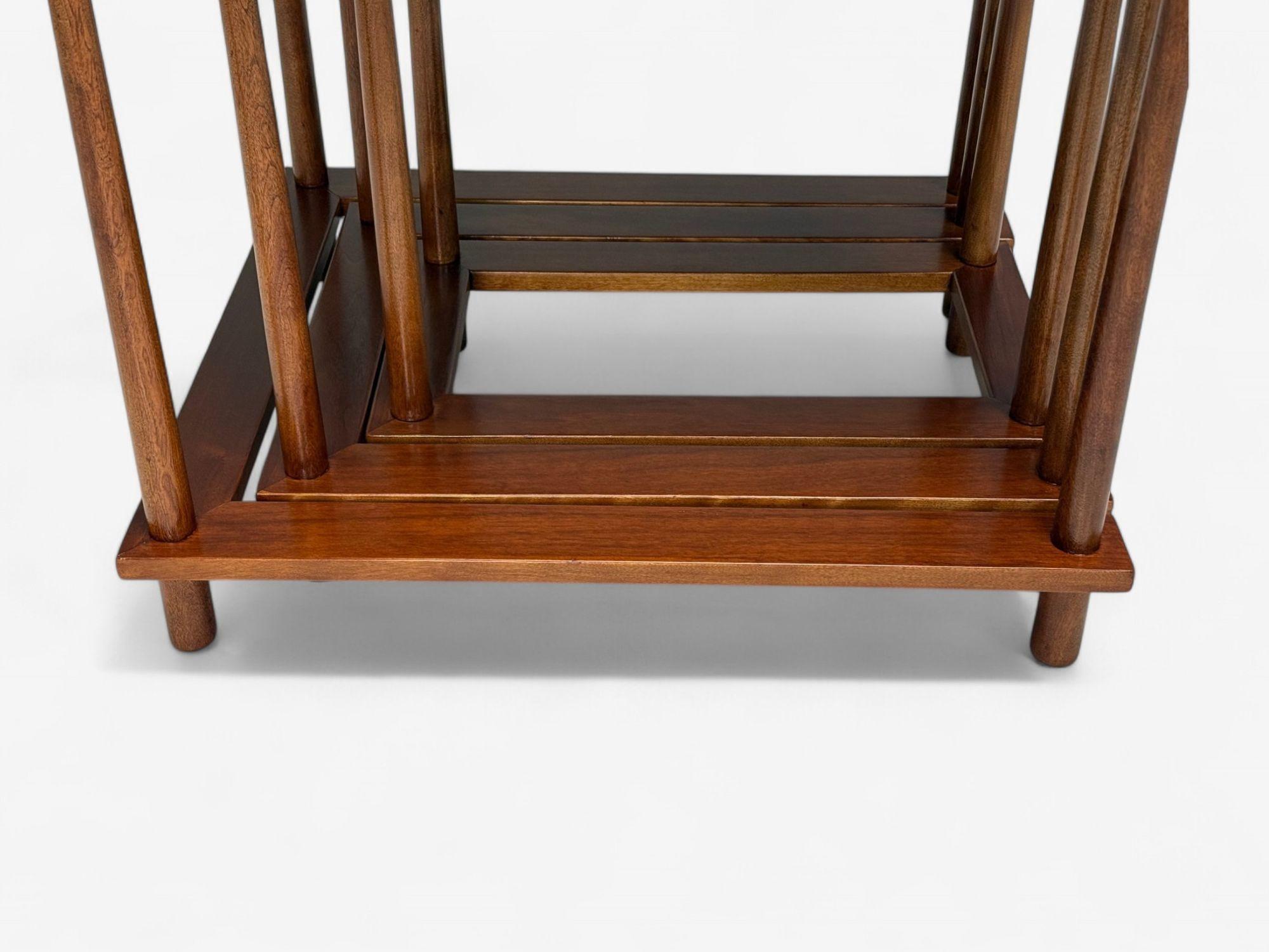 T.H. Robsjohn-Gibbings, Widdicomb, Mid-Century Modern Nesting Tables, USA, 1950s For Sale 3