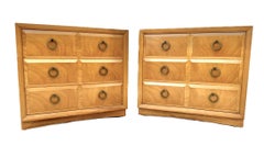 T.H. Robsjohn-Gibbings Widdicomb Pair of Bedside Tables / Chests