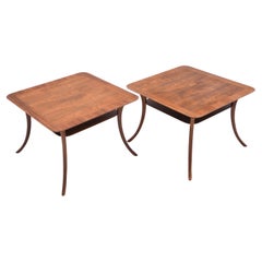 T.H. Robsjohn Gibbings Widdicomb Saber Leg Cocktail Side Tables 1957 - a Pair