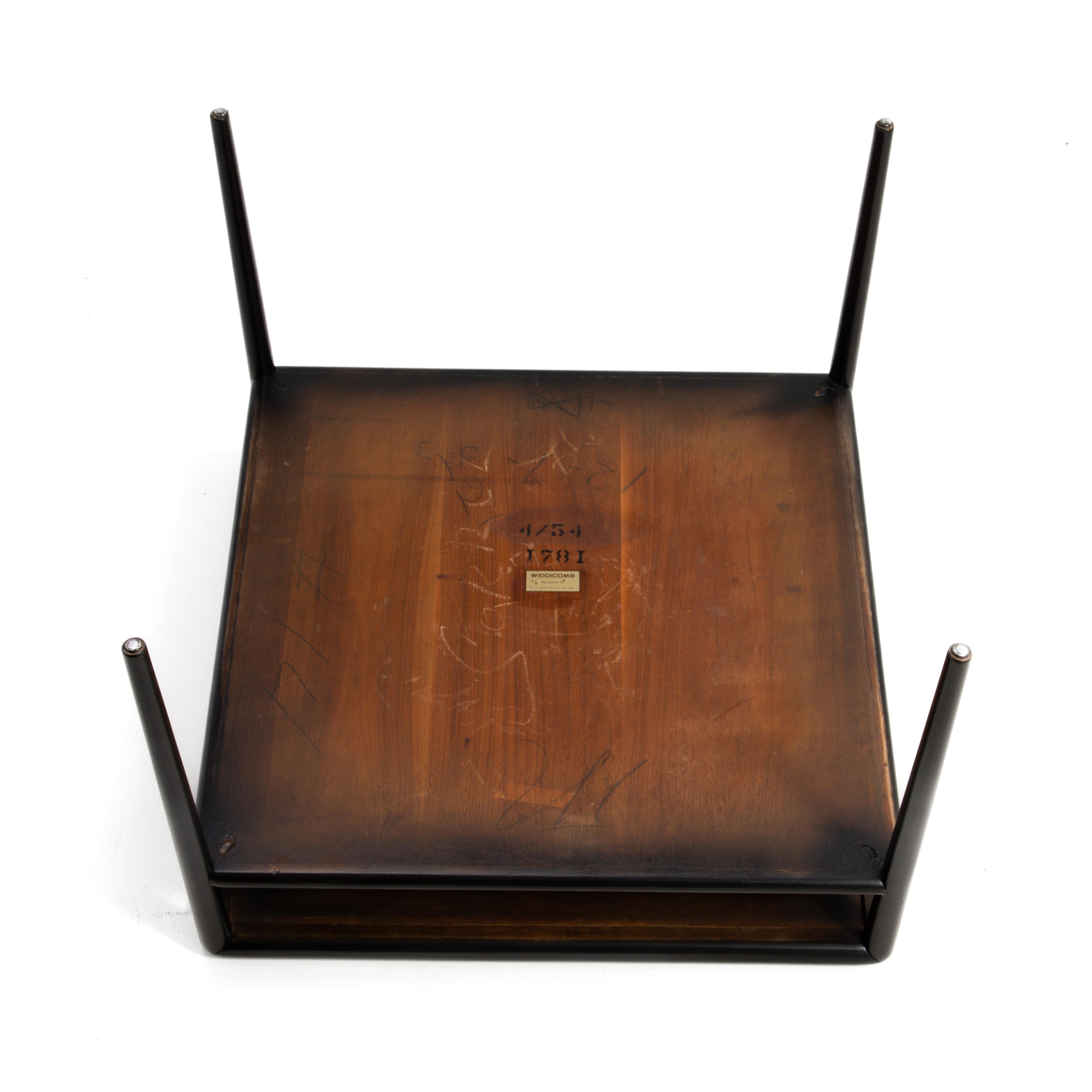 T.H. Robsjohn Gibbings Widdicomb Square Side End Tables Model 1781 1950s a Pair For Sale 9