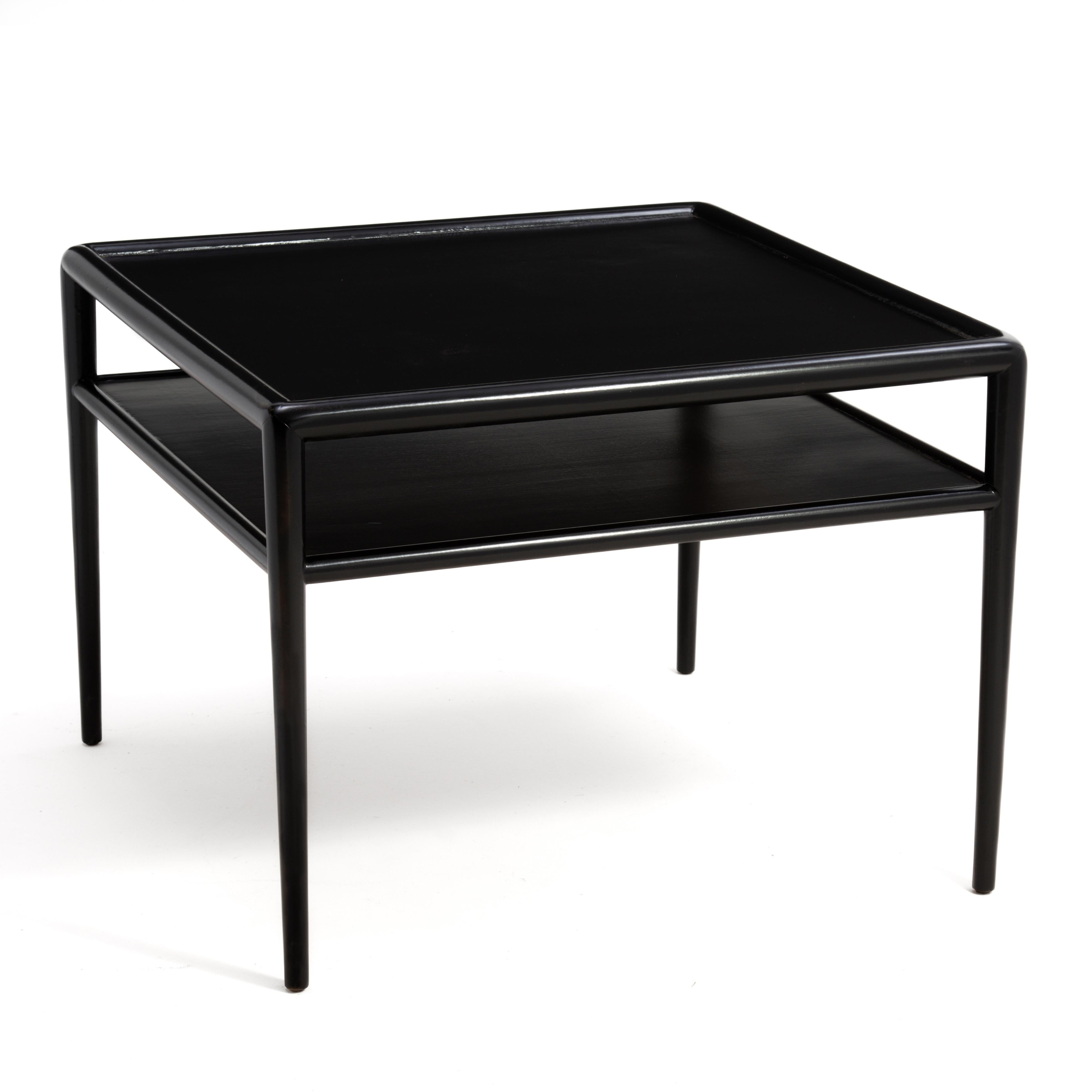 Mid-Century Modern T.H. Robsjohn Gibbings Widdicomb Square Side End Tables Model 1781 1950s a Pair For Sale