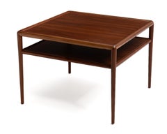 T.H. Robsjohn-Gibbings Widdicomb Square Two Tiered Cocktail Coffee Lamp Table 19