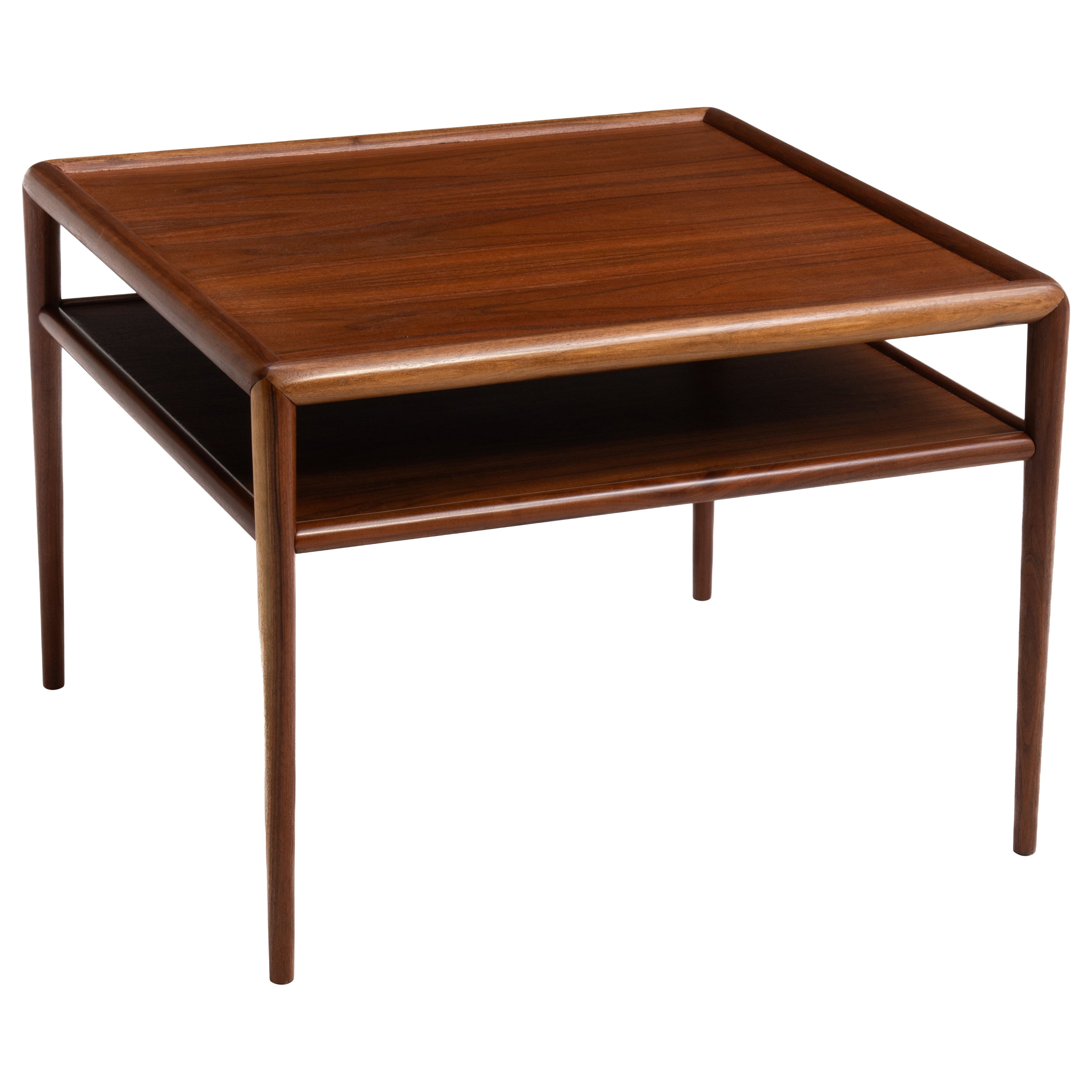 T.H. Robsjohn-Gibbings Widdicomb Square Two Tiered Cocktail Coffee Lamp Table 19 en venta