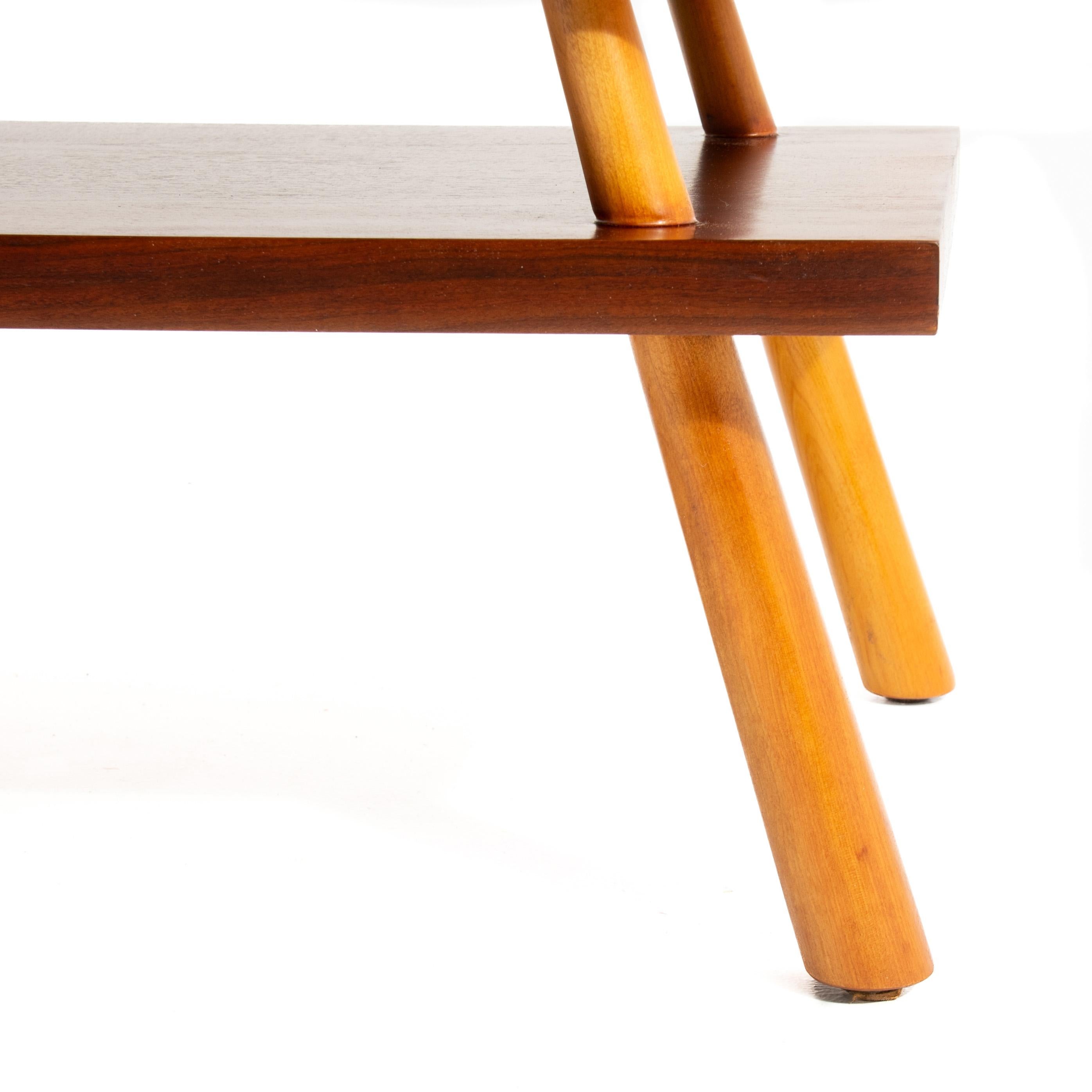 T.H. Robsjohn-Gibbings Widdicomb Two Tone Coffee Table Flared Legs 1950 5