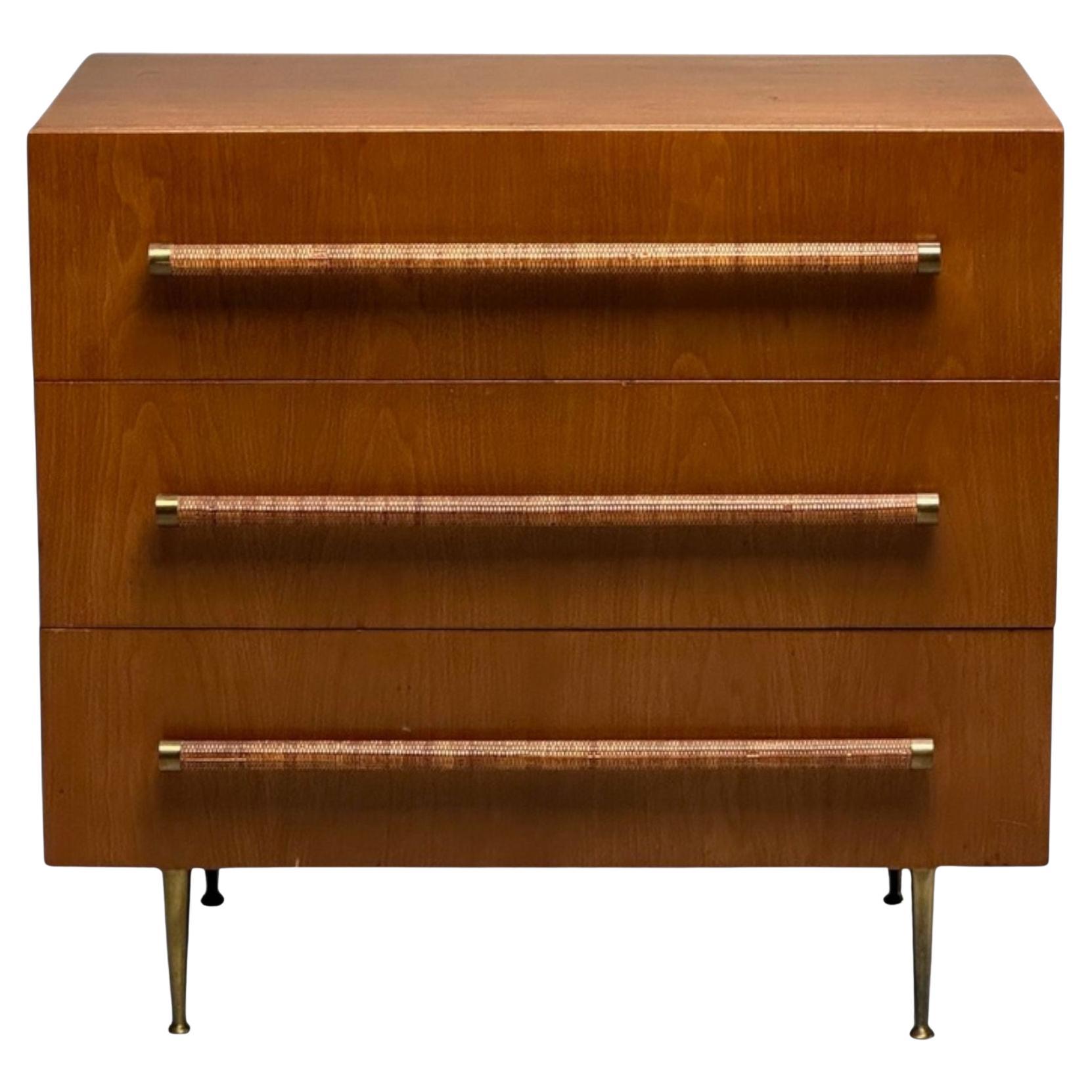 T.H Robsjohn-Gibbings, Widdicomb, Nussbaum, Rohr, Messing, Schrank, USA, 1950er Jahre